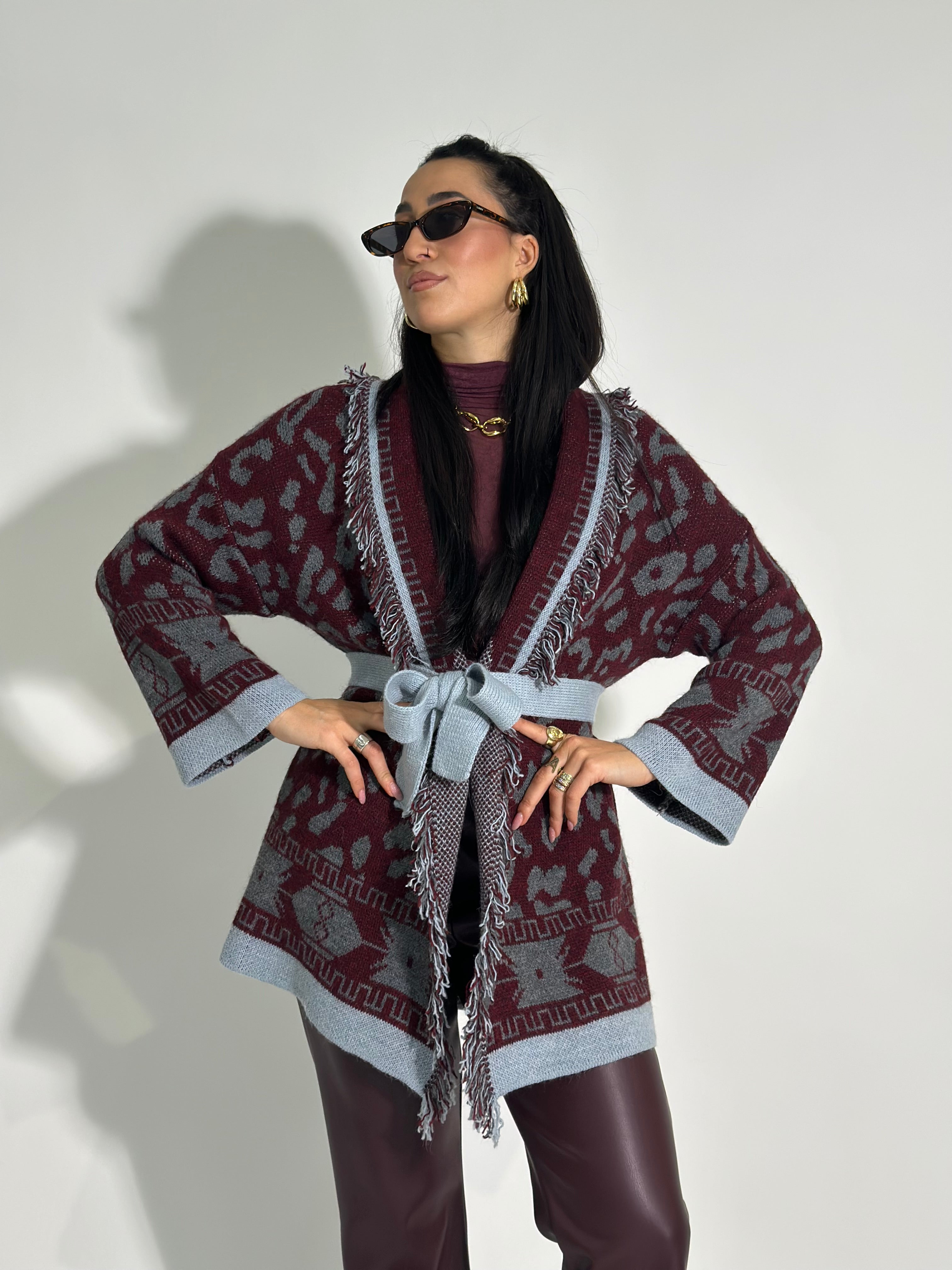 Cardigan frange 1043