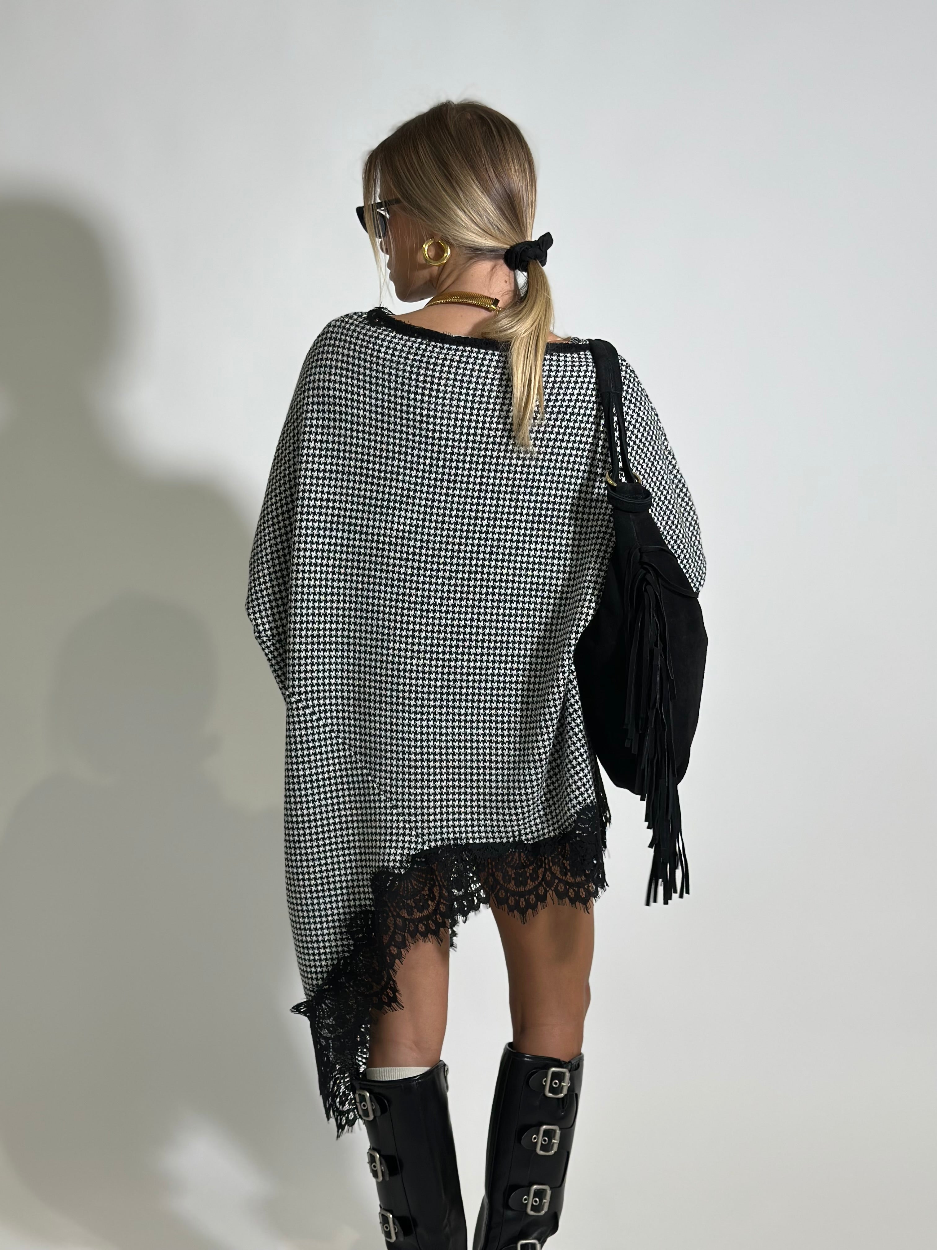 Felpa pied de poule lurex 80370