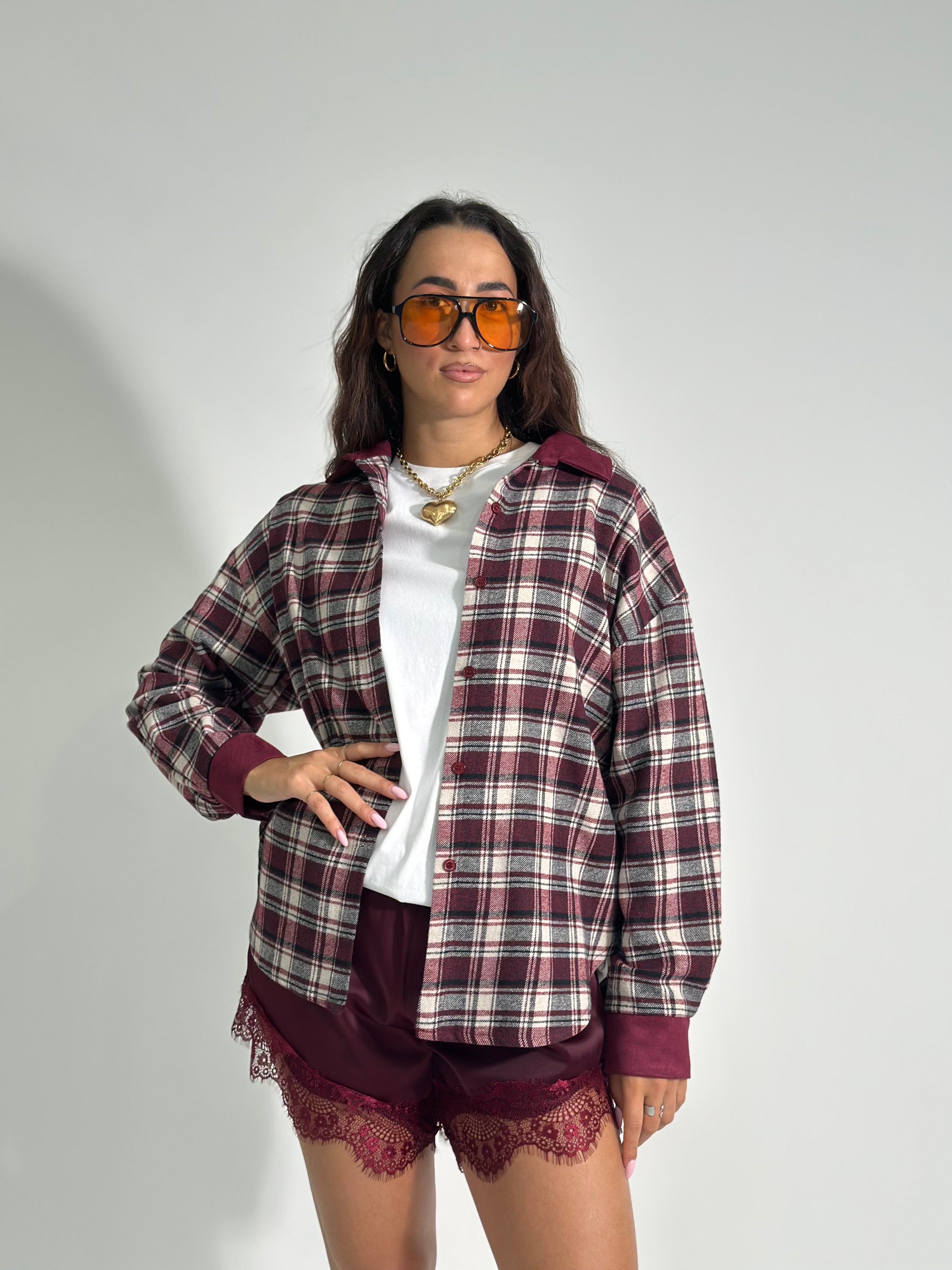 Shorts lingerie 337 BURGUNDY