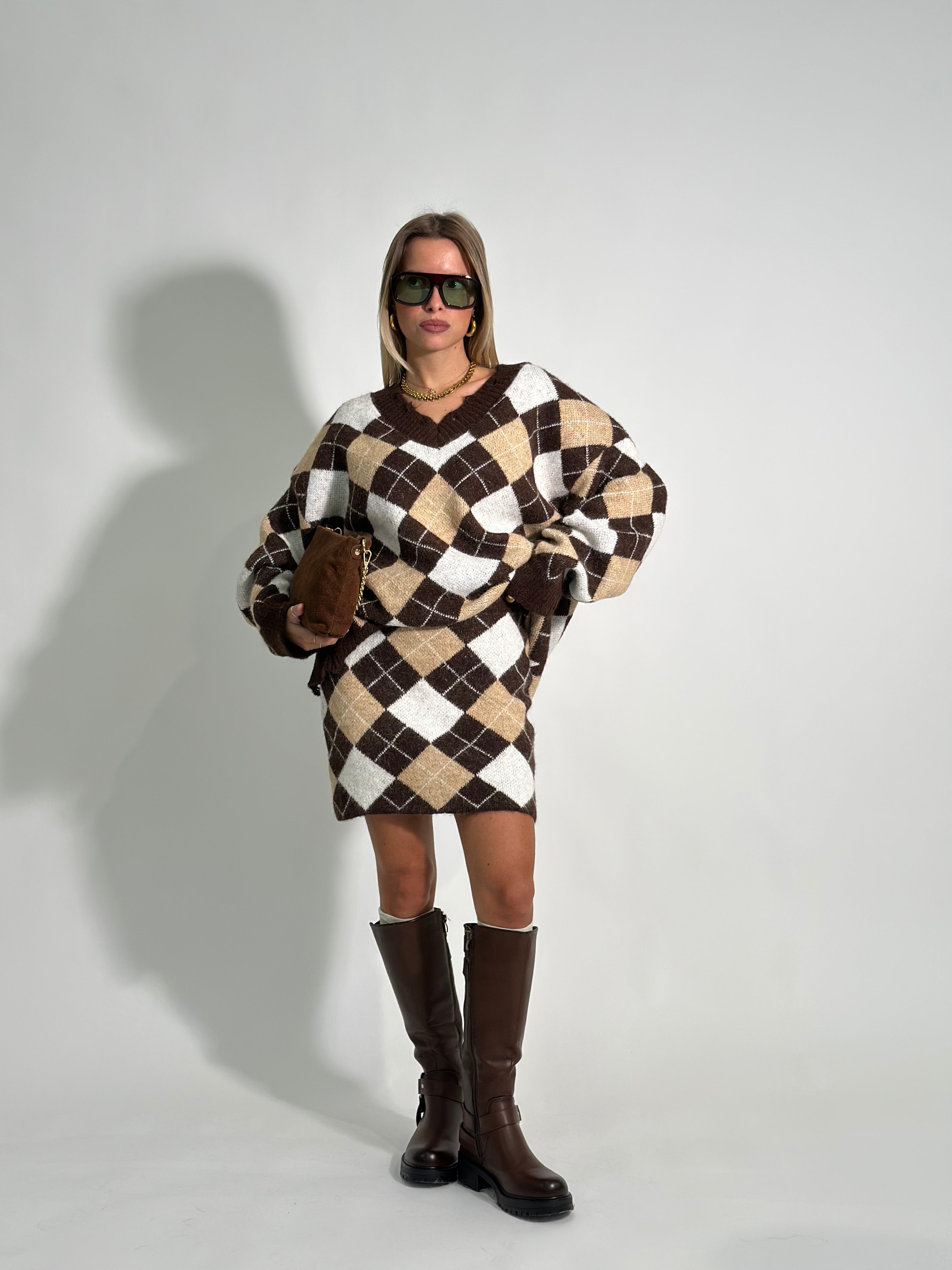 Completo rombi 2595 MORO