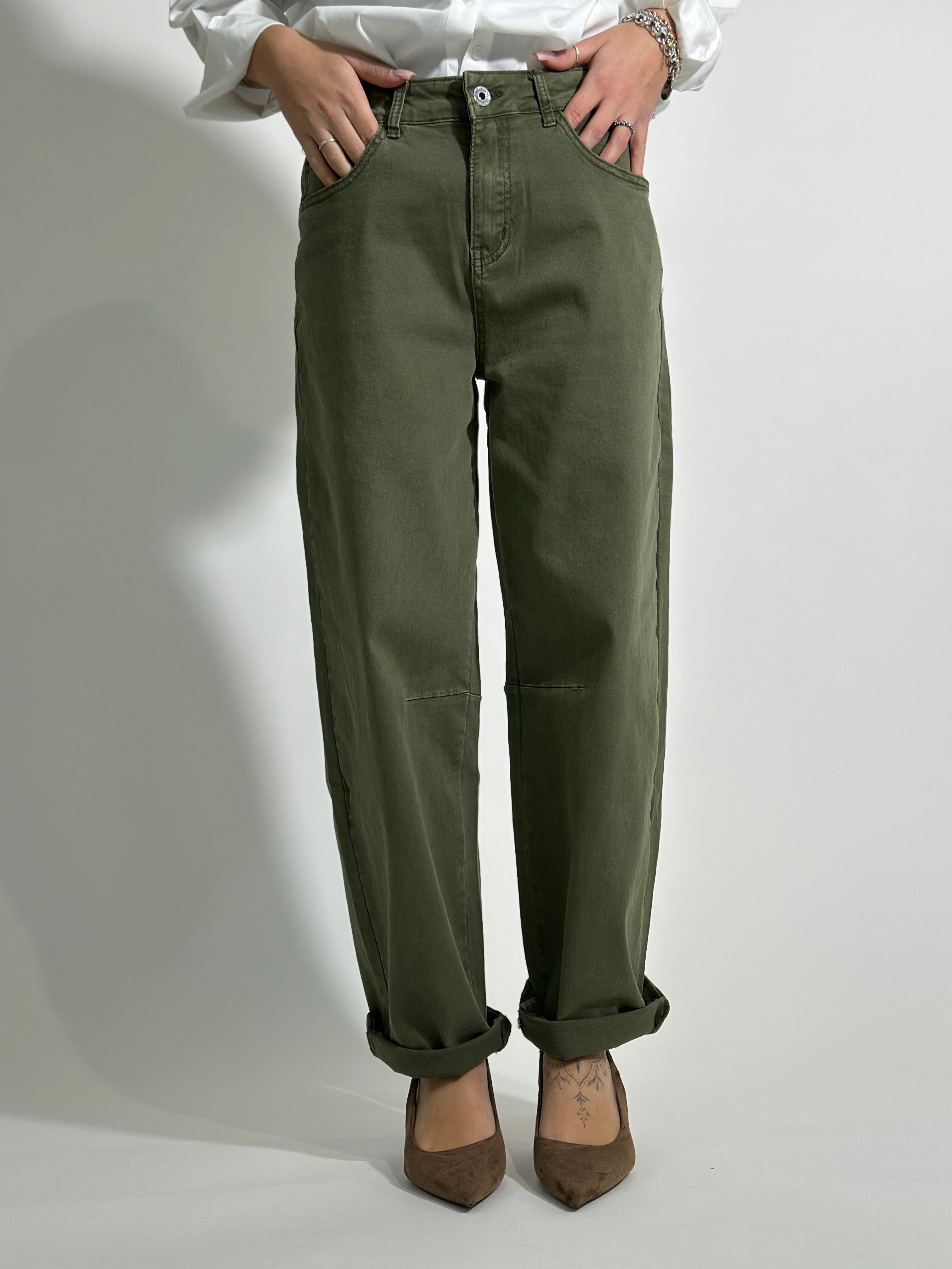 Jeans baloon SLIM 8059-2 VERDE