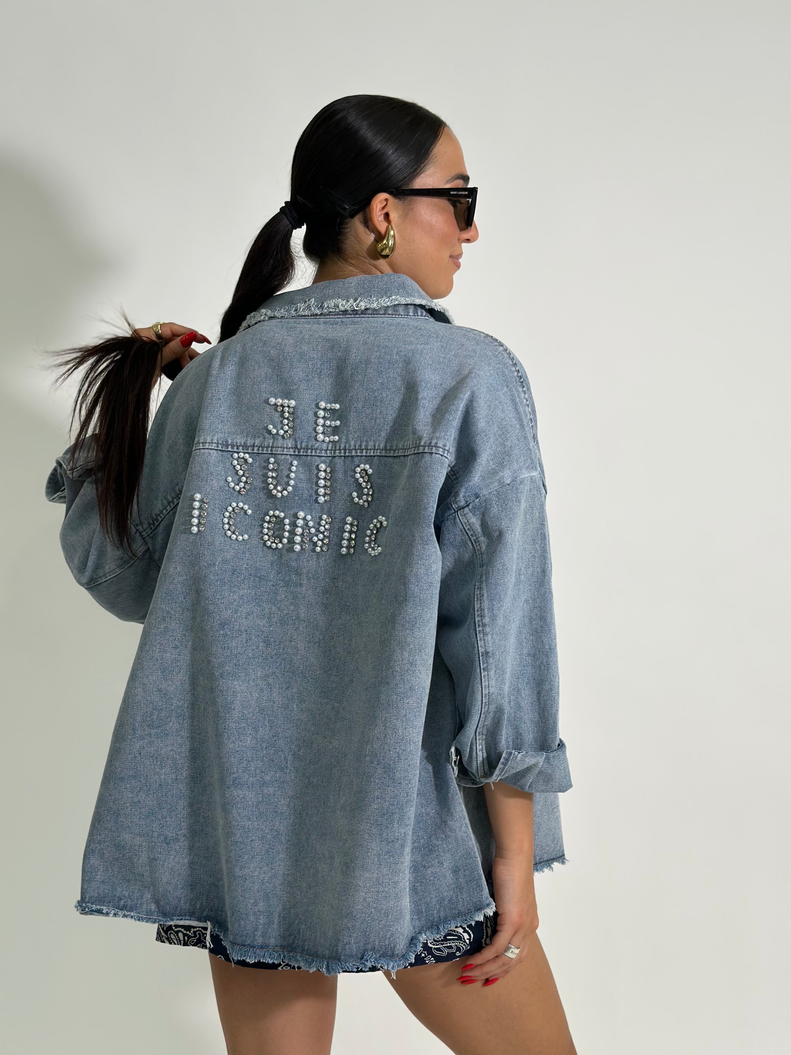 Giacca denim je suis iconic MC038J DENIM