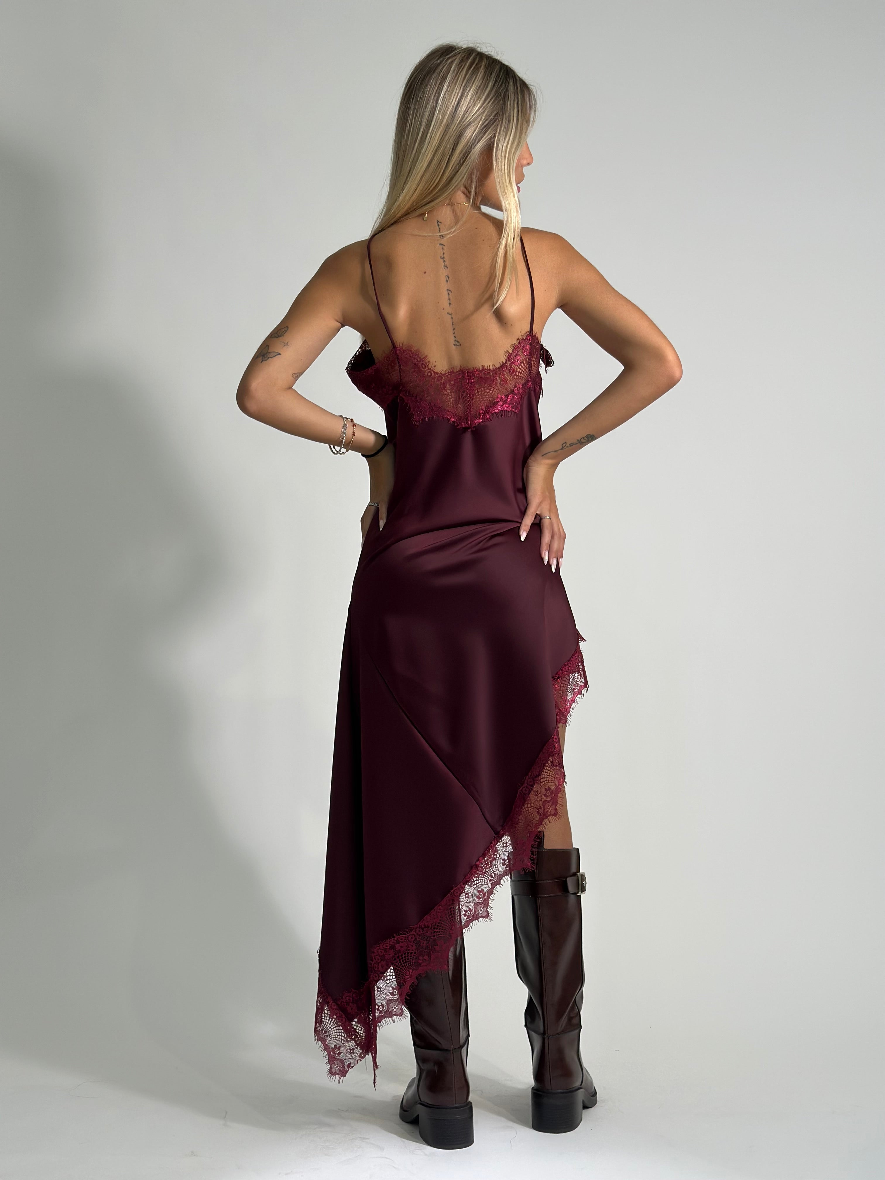 Abito lingerie 318 BURGUNDY