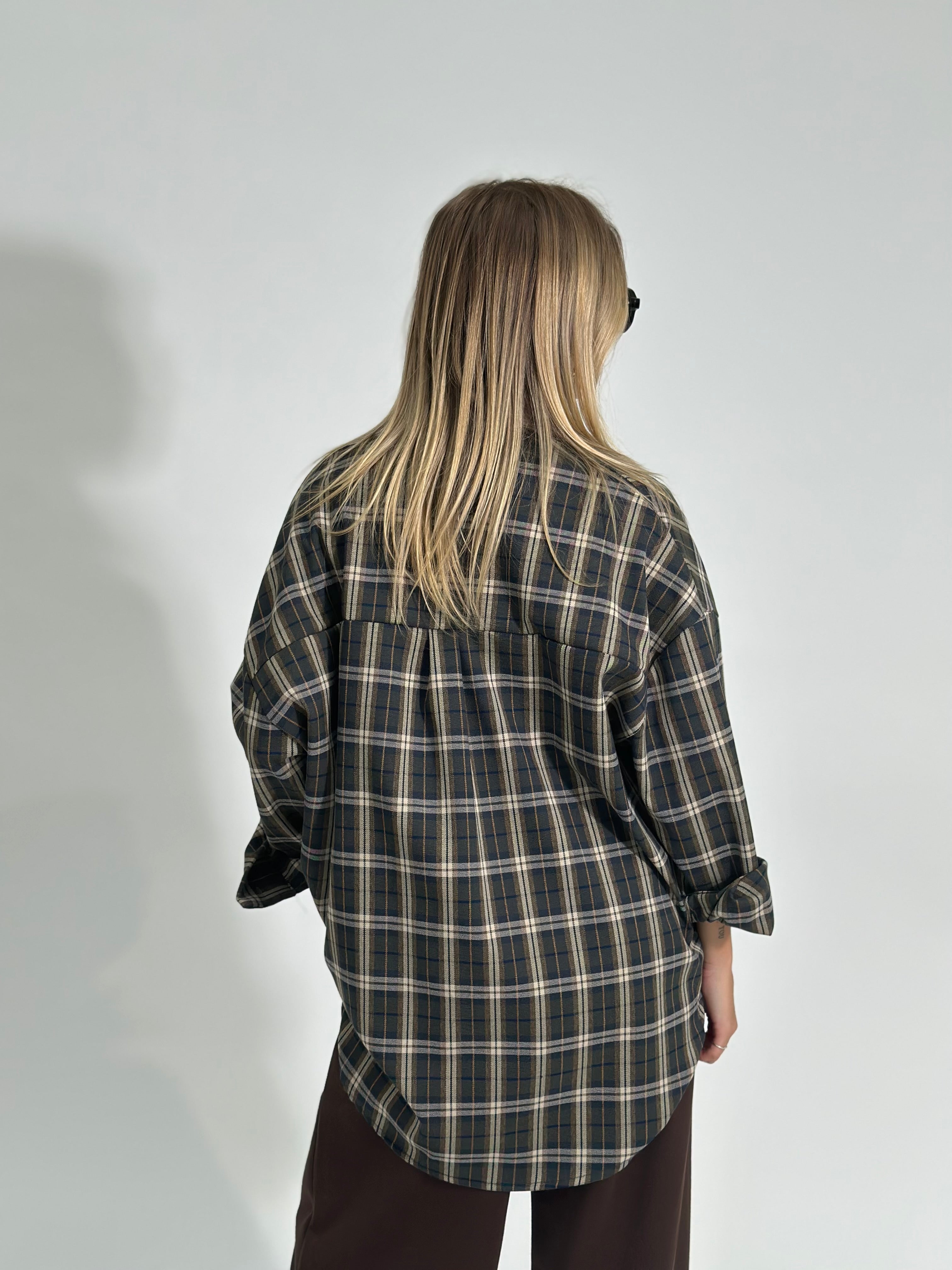 Camicia check 4898 VERDE