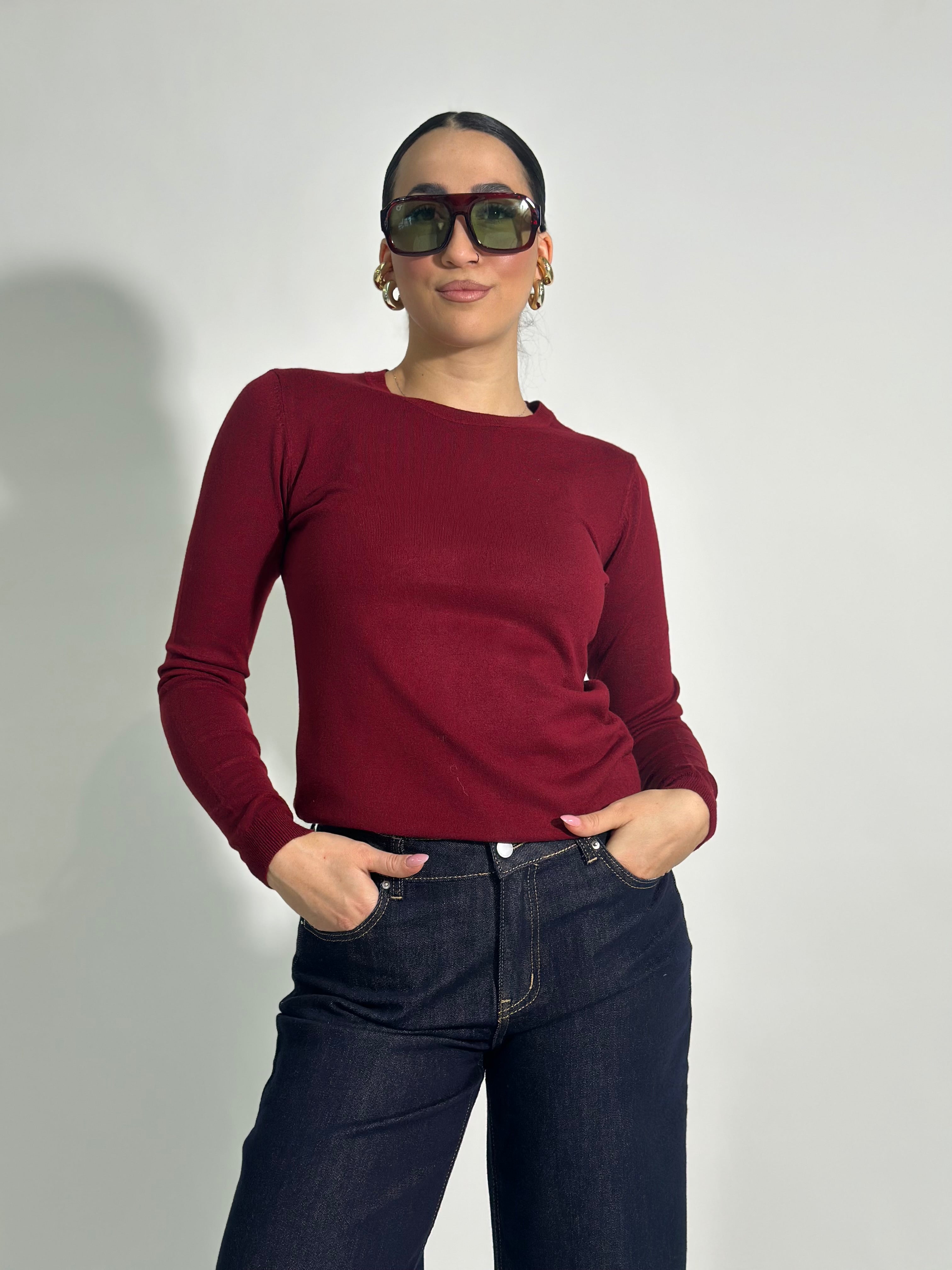 Maglia girocollo basic C652