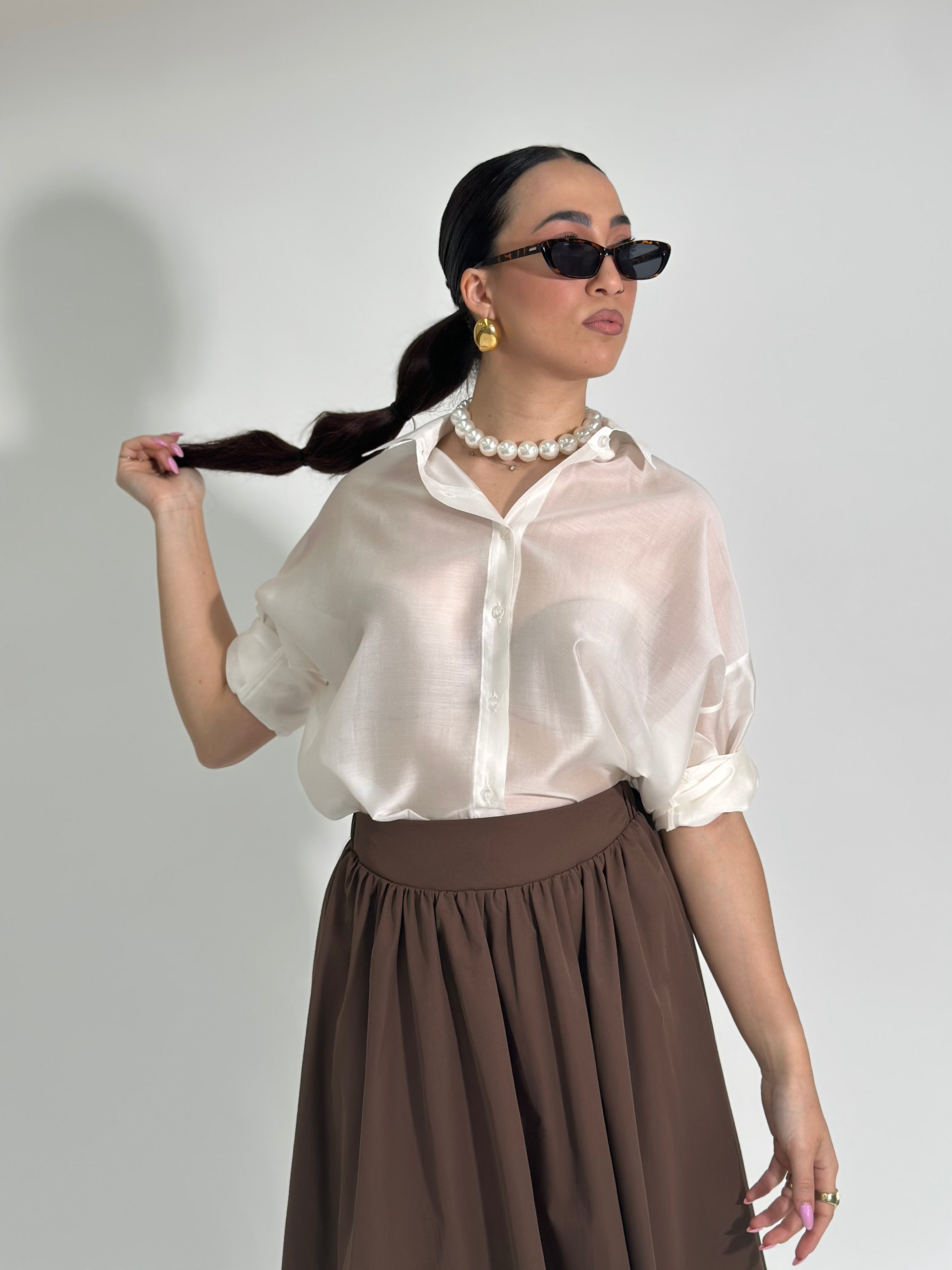 Camicia leggera 5329 PANNA