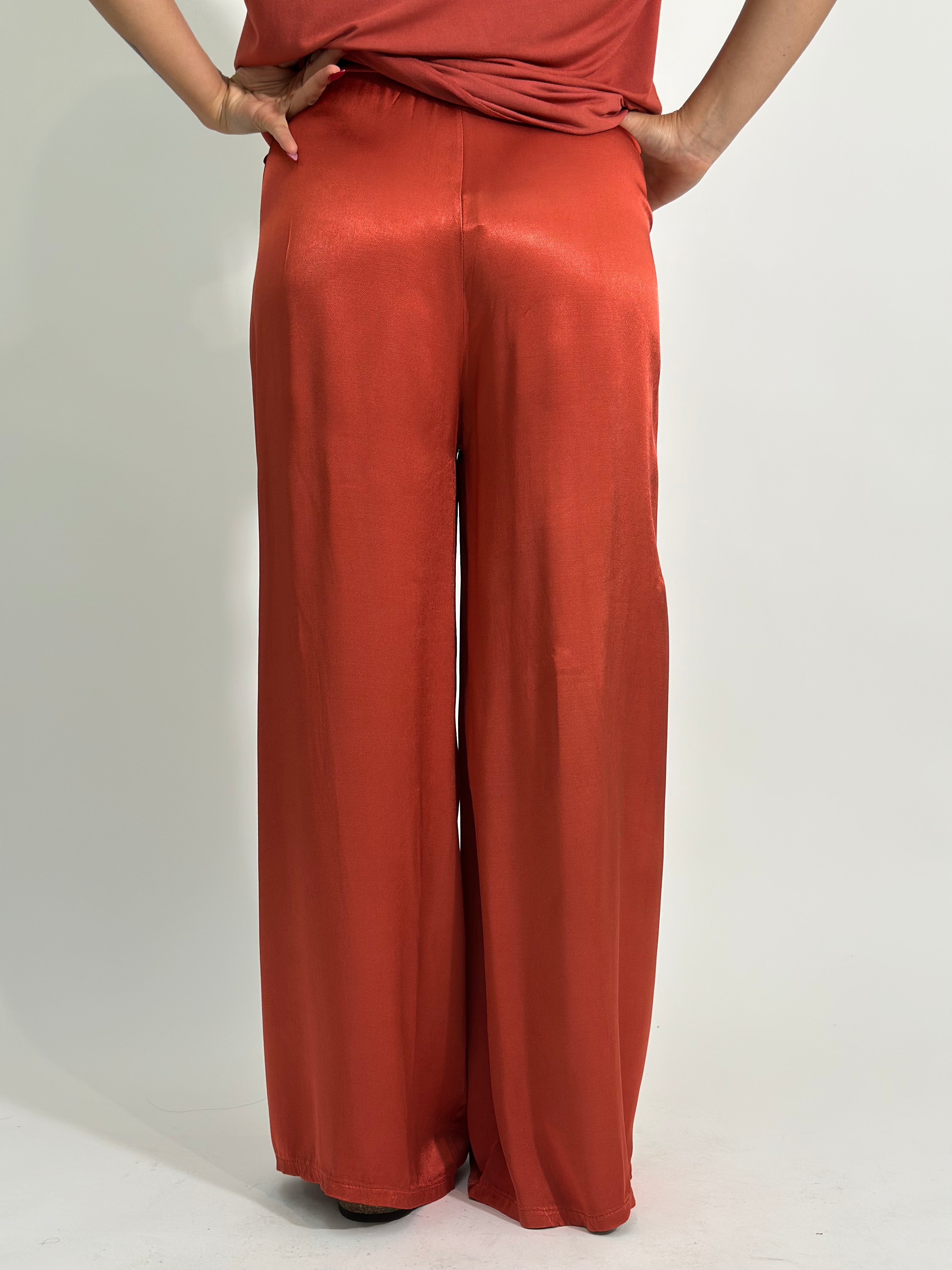 Pantalone satin coulisse 60006