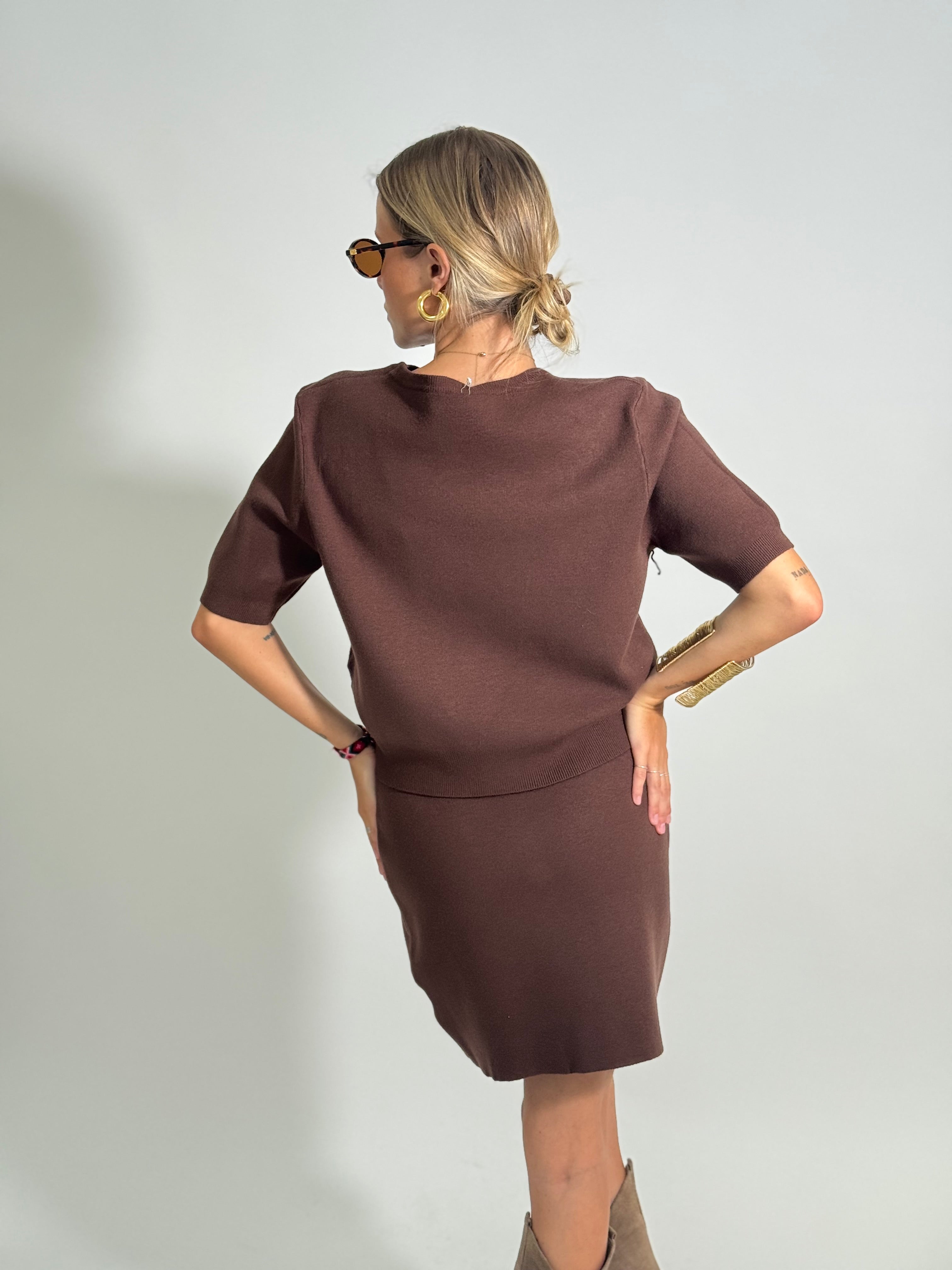 Completo gonna NZ5502 BROWN