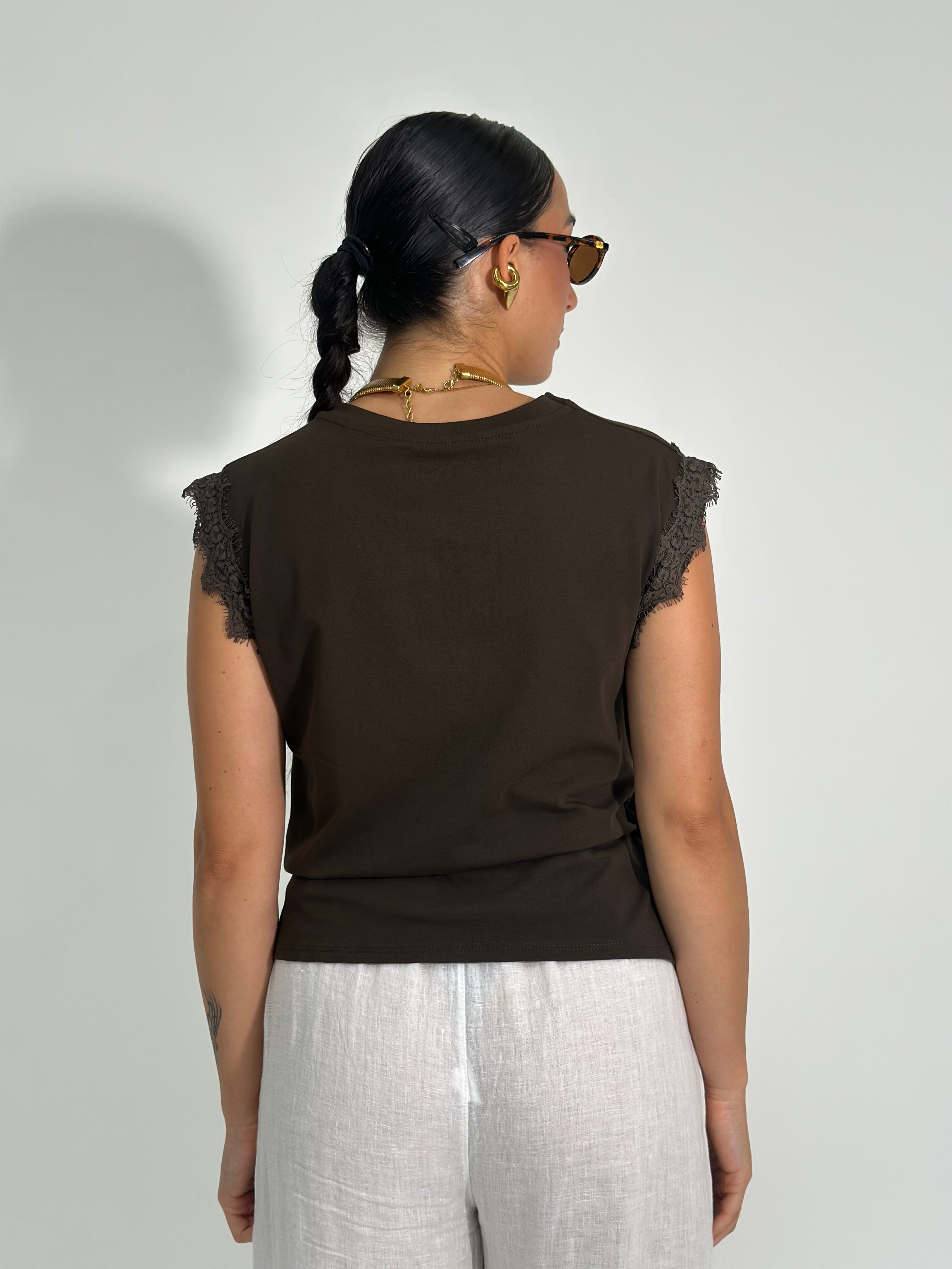 Maglia fiocco pizzo 8388