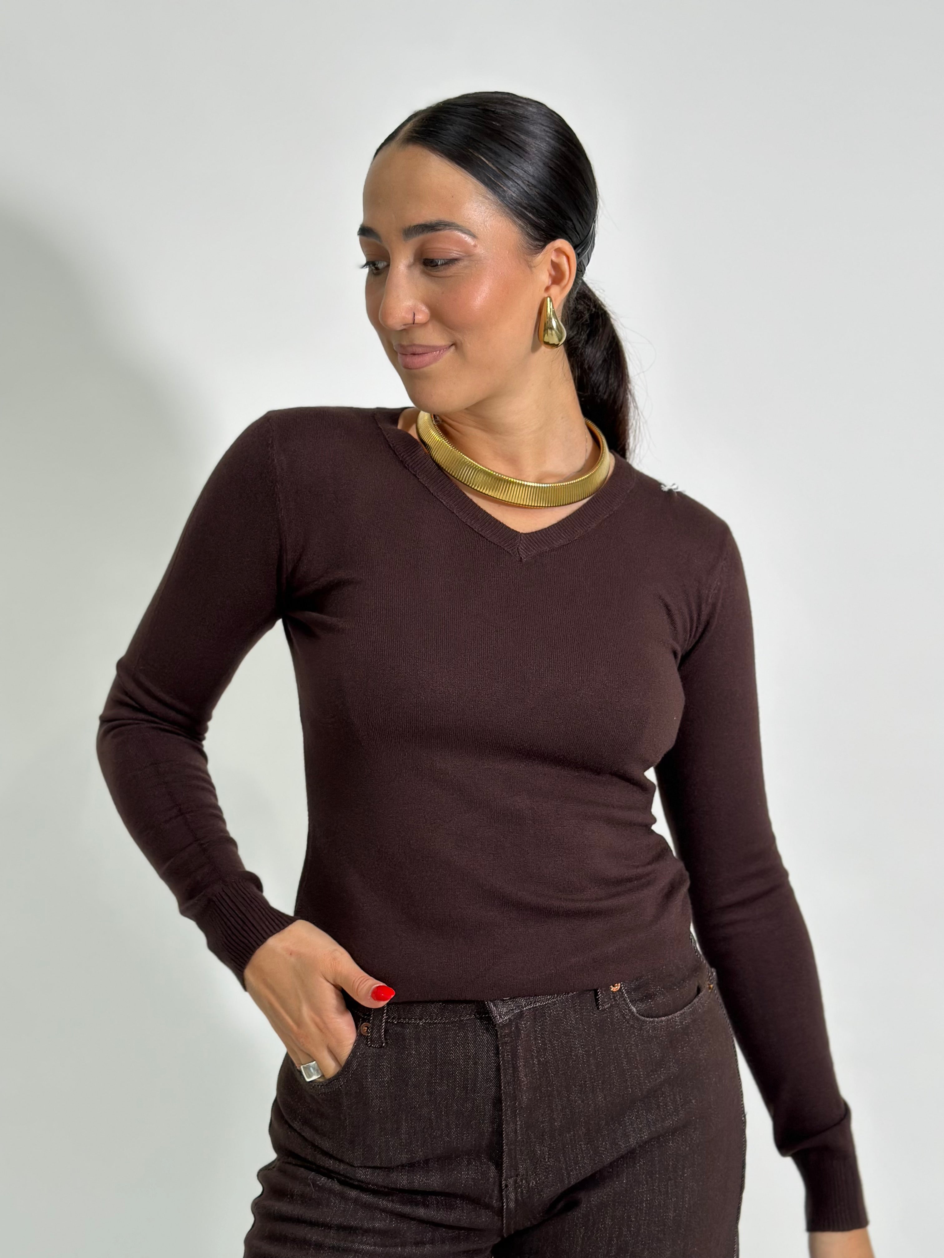 Maglia scollo a V basic 1018 3+1 OMAGGIO