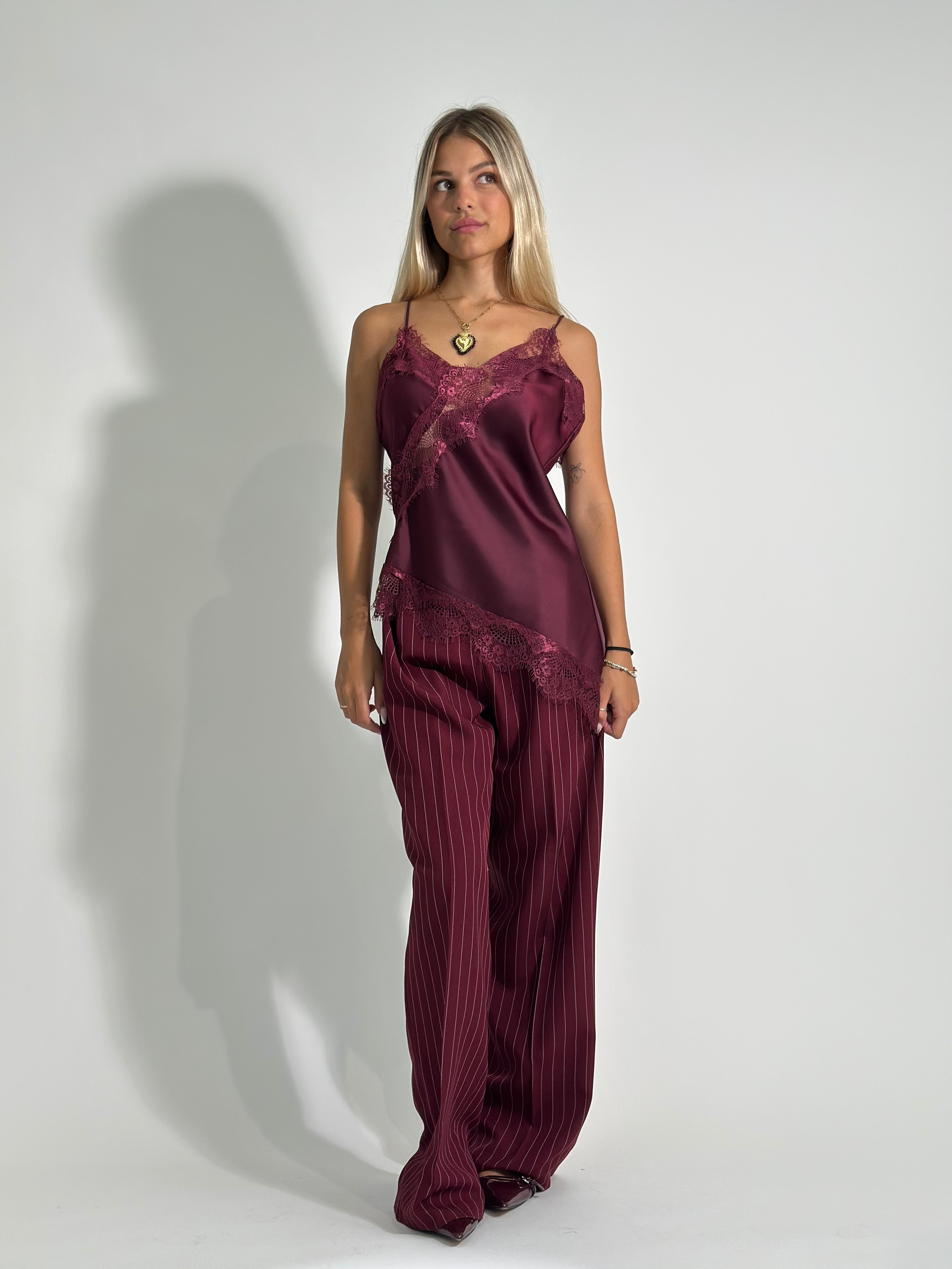 Top lingerie L316 BURGUNDY