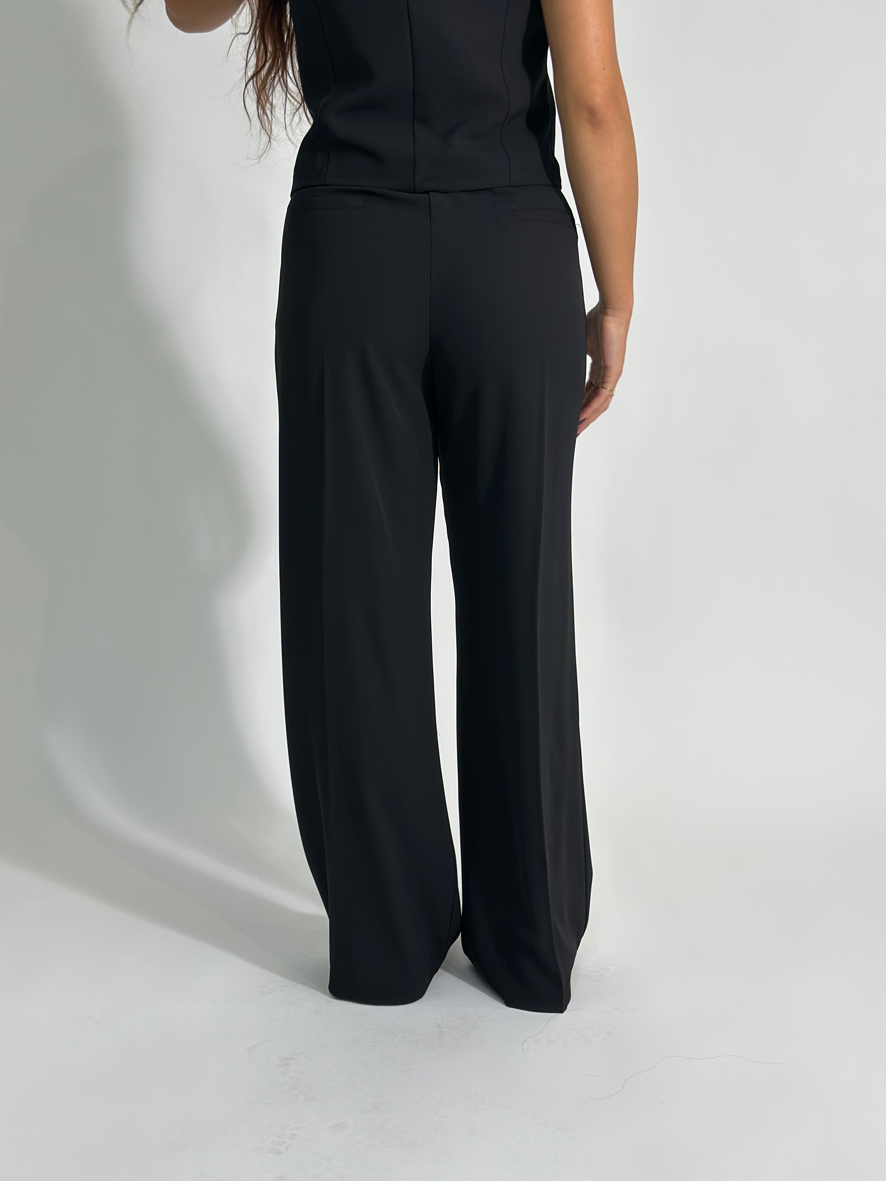 Pantalone fluido7229 NERO