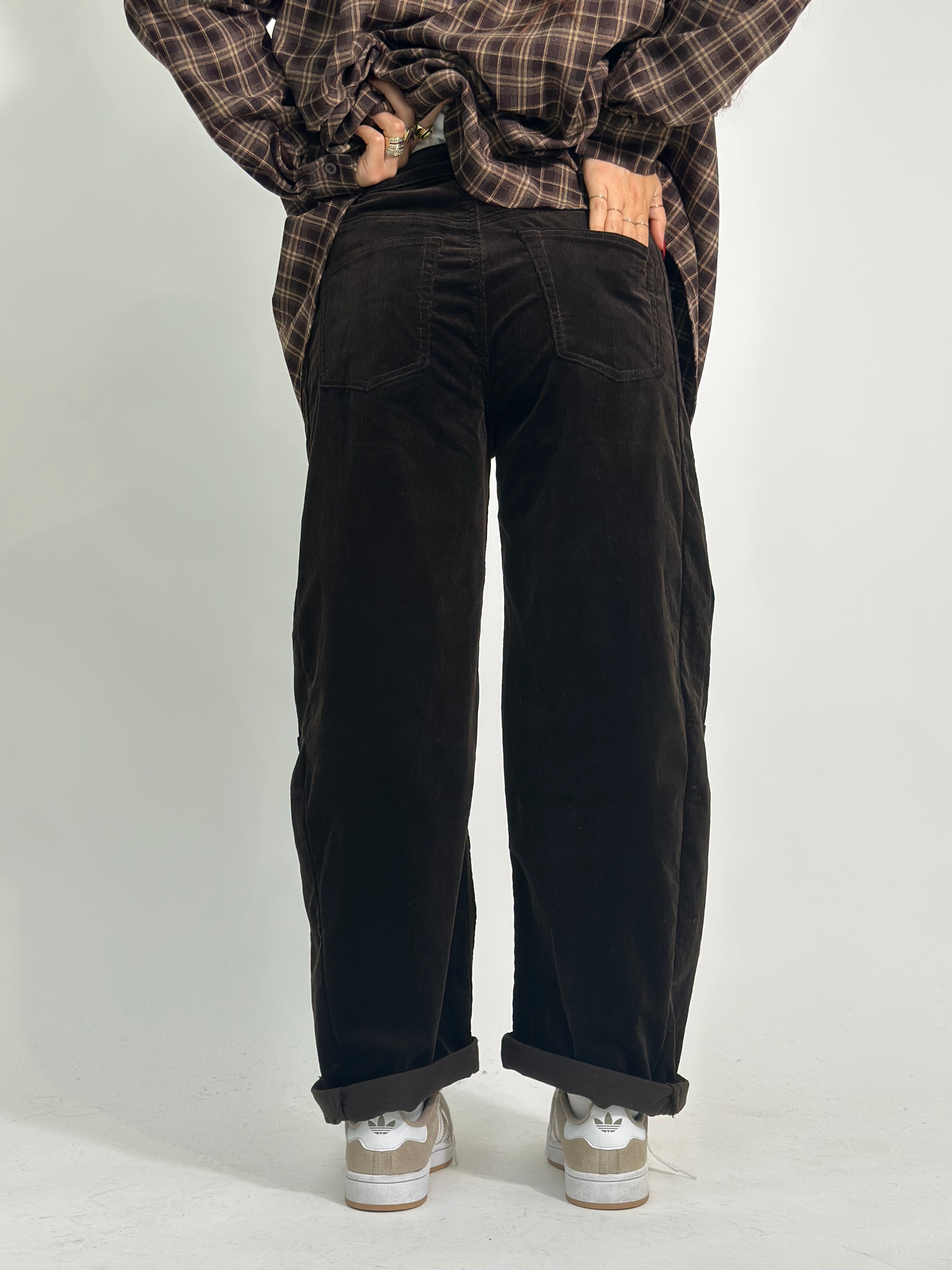 Pantalone baloon costina 9320 MORO