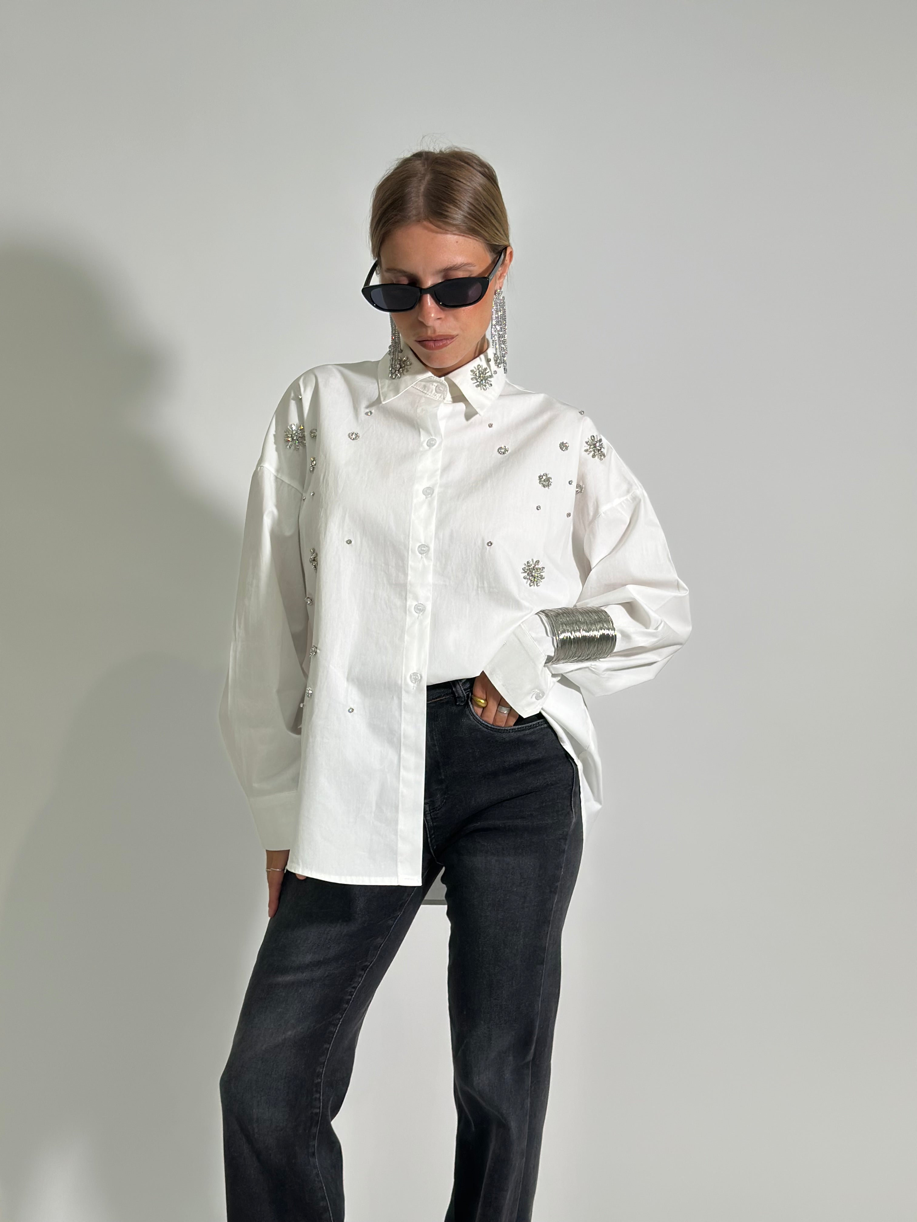 Camicia cristalli AI2478 BIANCO
