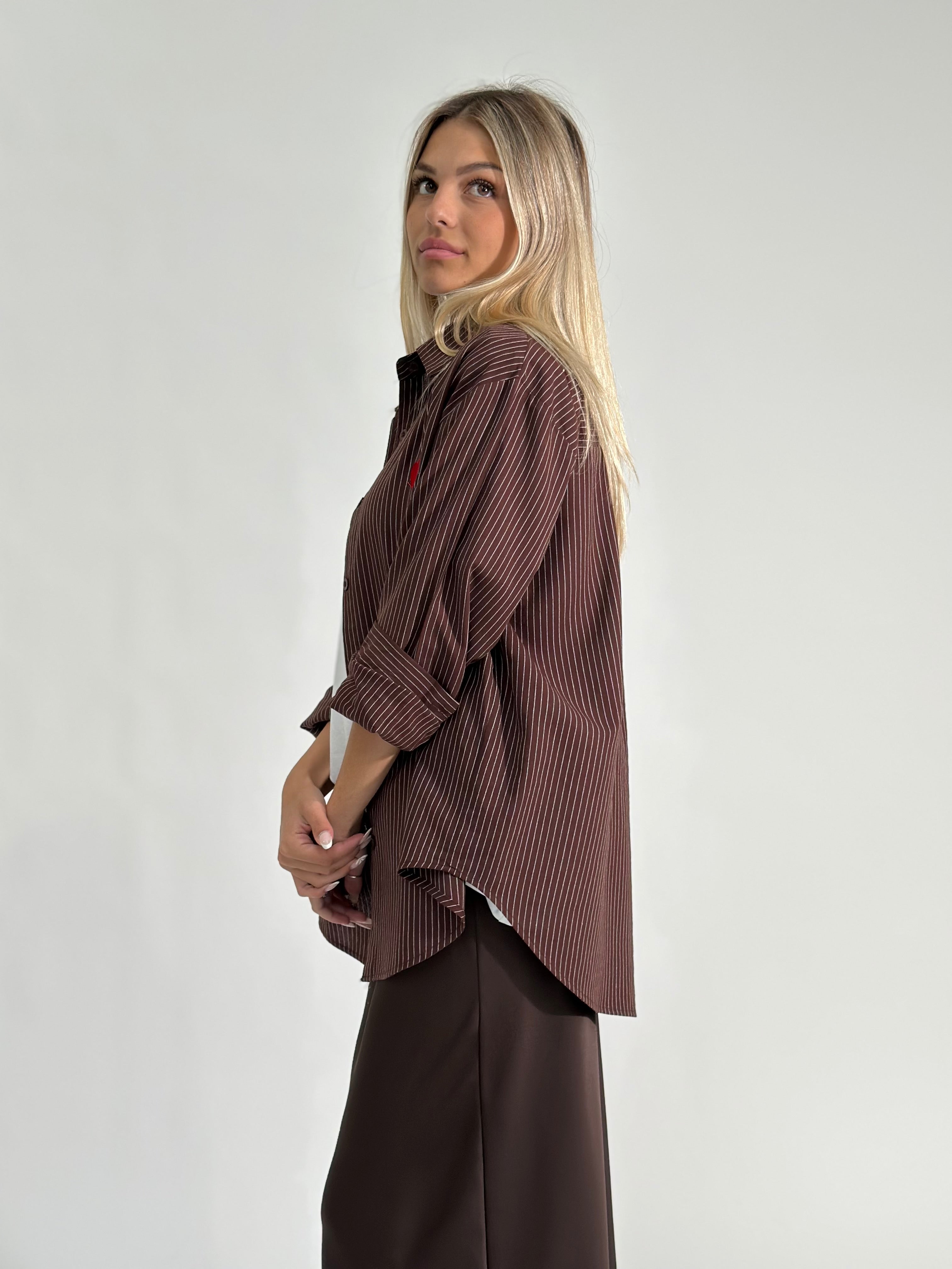 Camicia cuore 2485 MORO