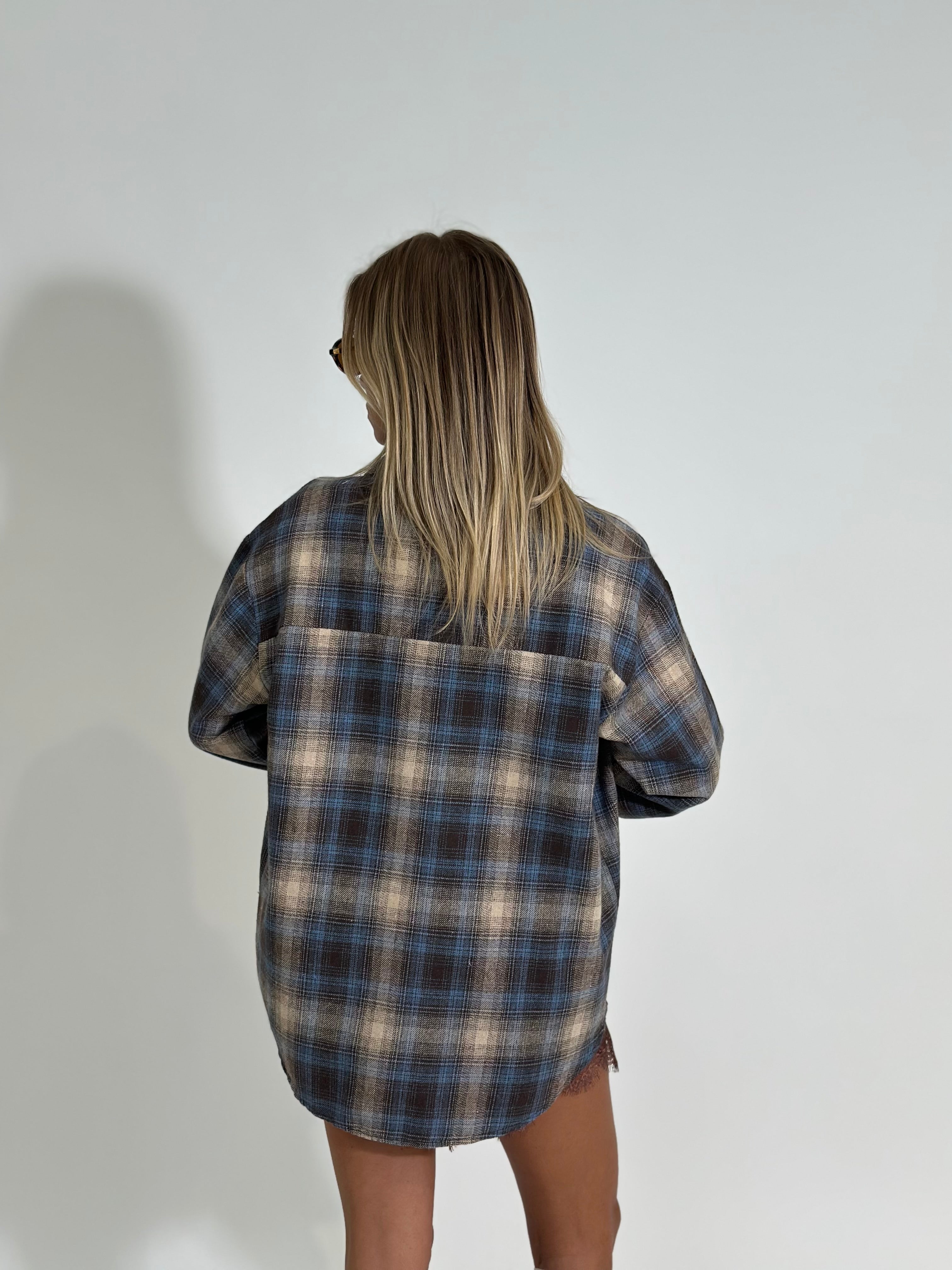 Camicia madras 2735 AZZURRO