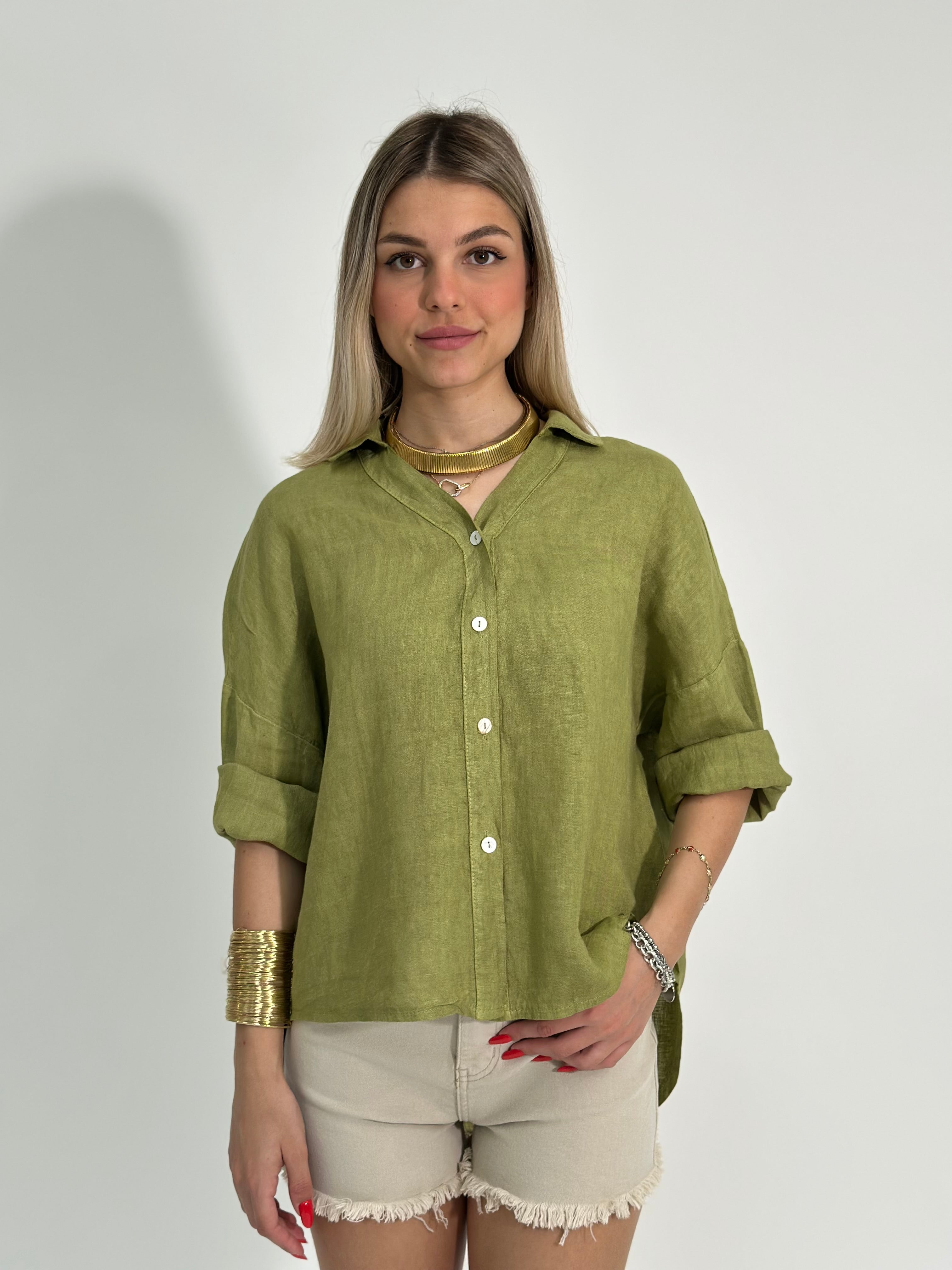 Camicia lino over 89303
