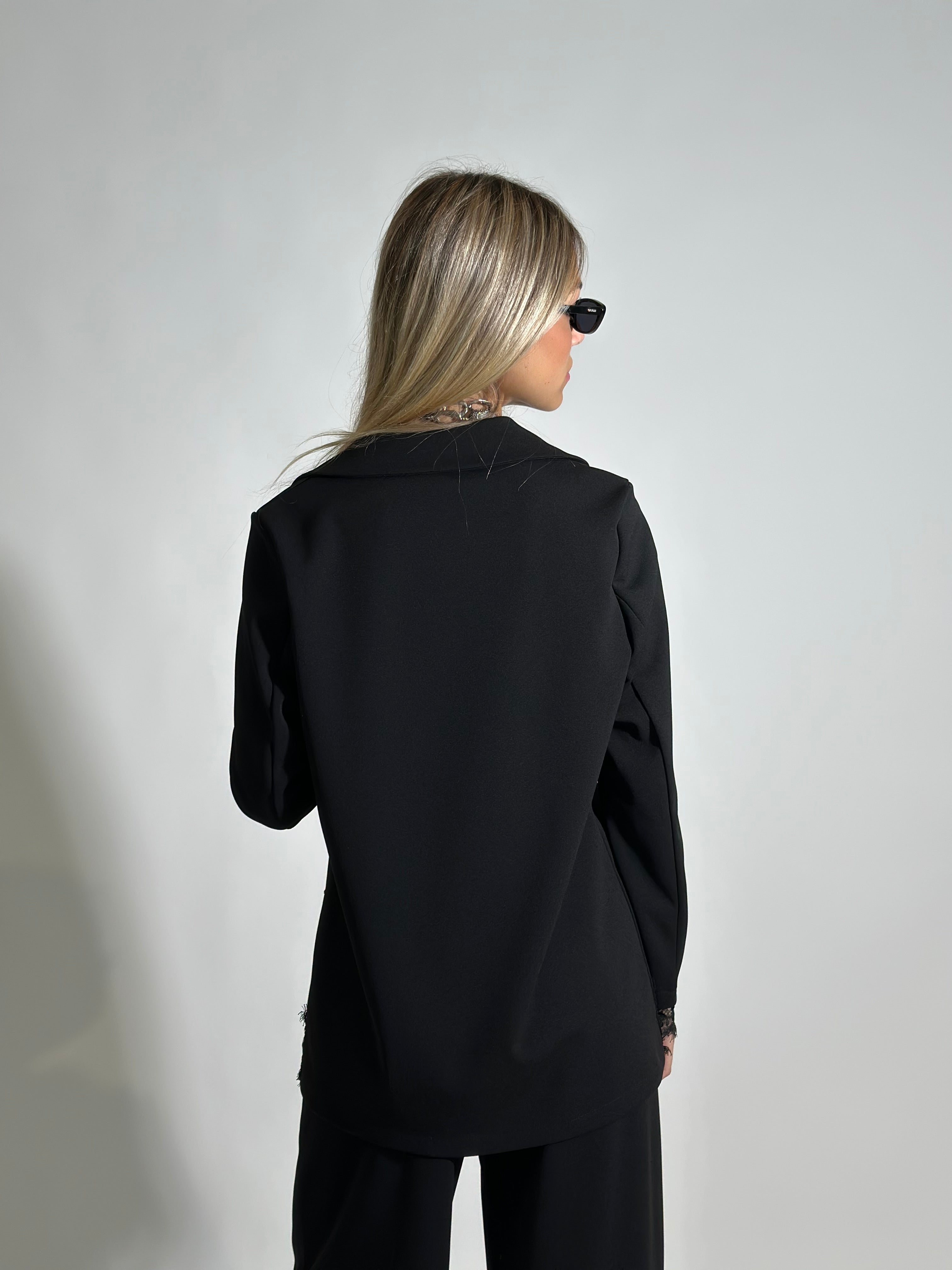 Completo crep pizzo 5579 NERO