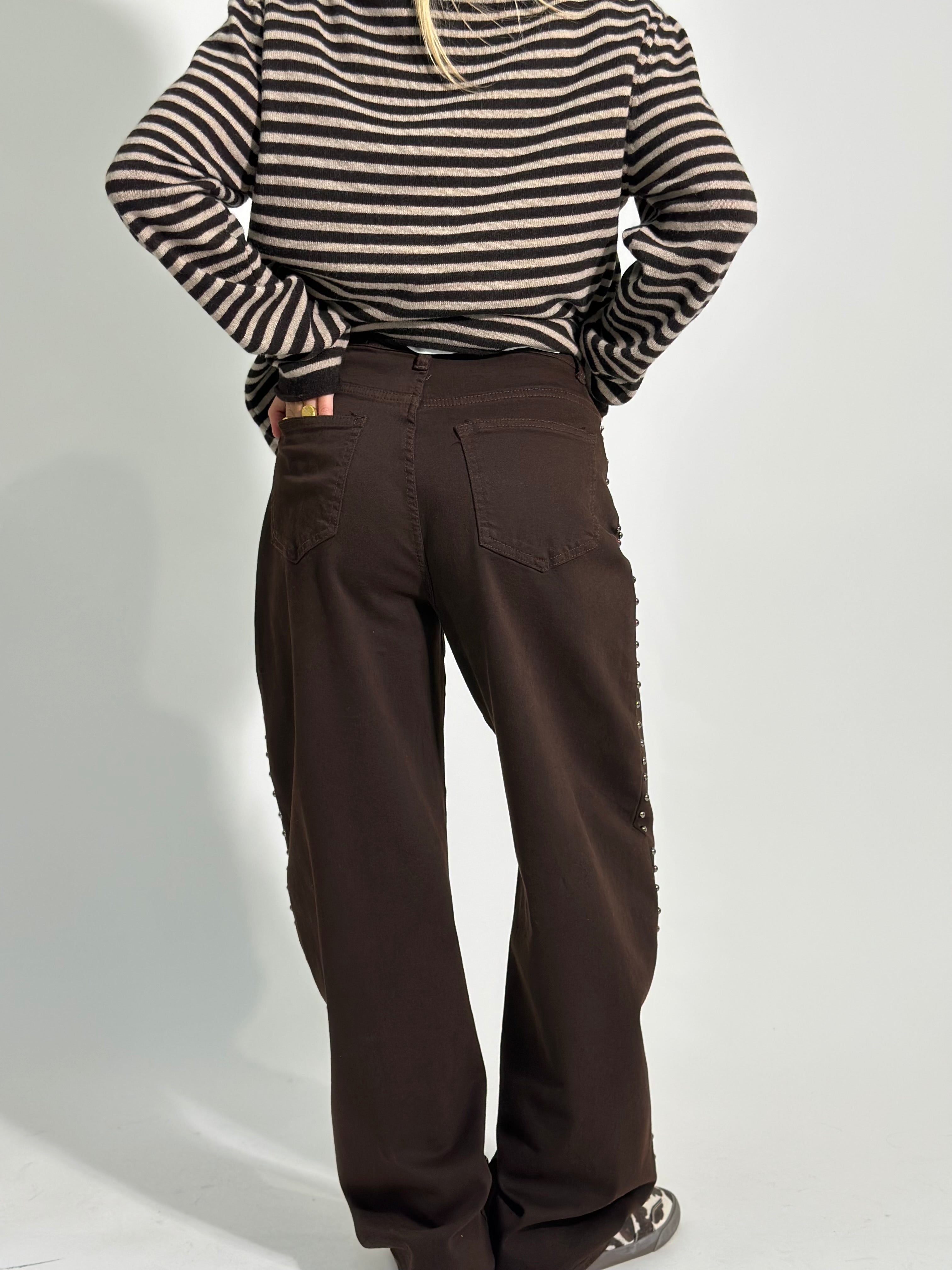 Pantalone baloon borchie LW1862