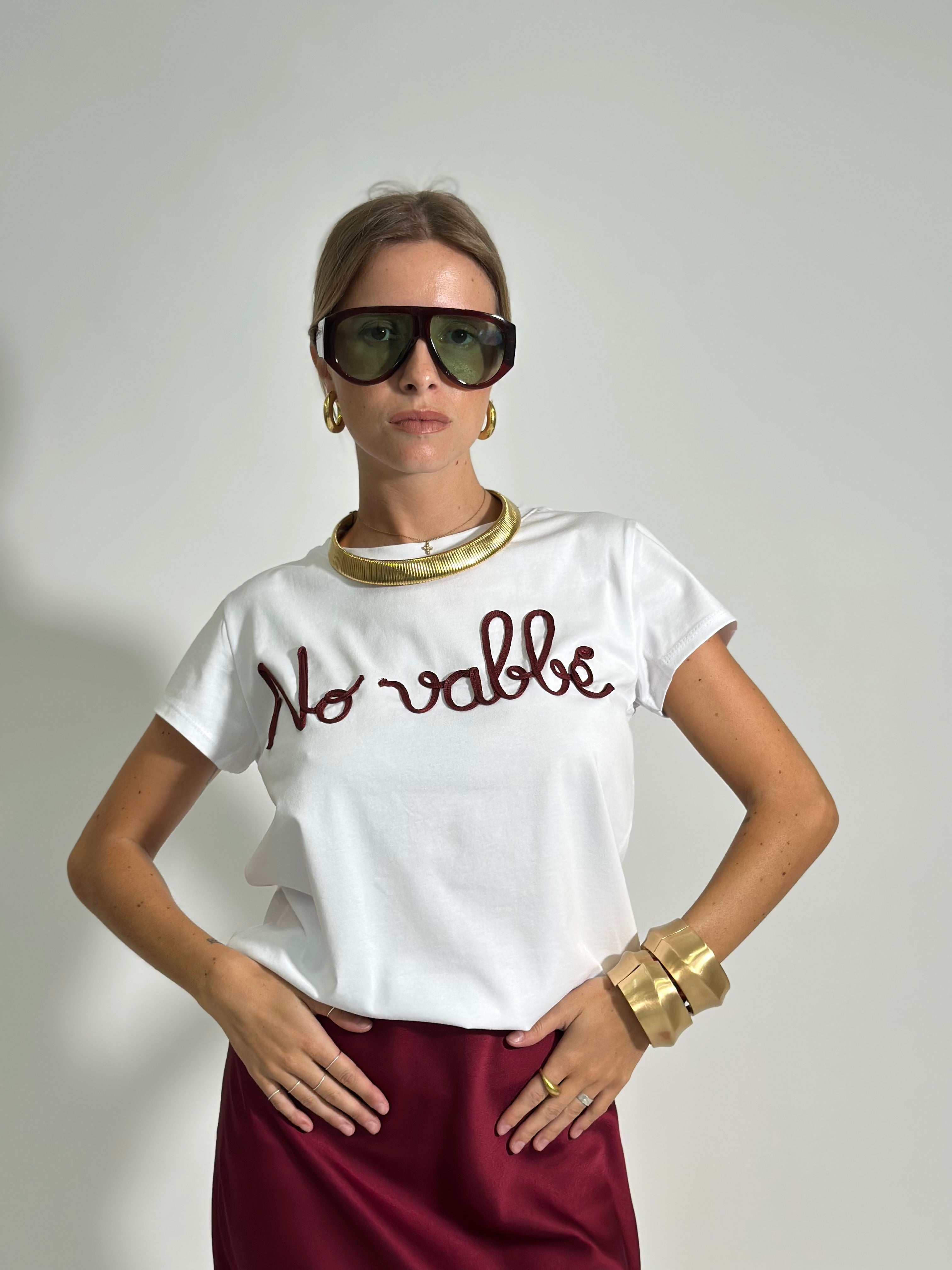 T-shirt No Vabbè 24022 BORDO