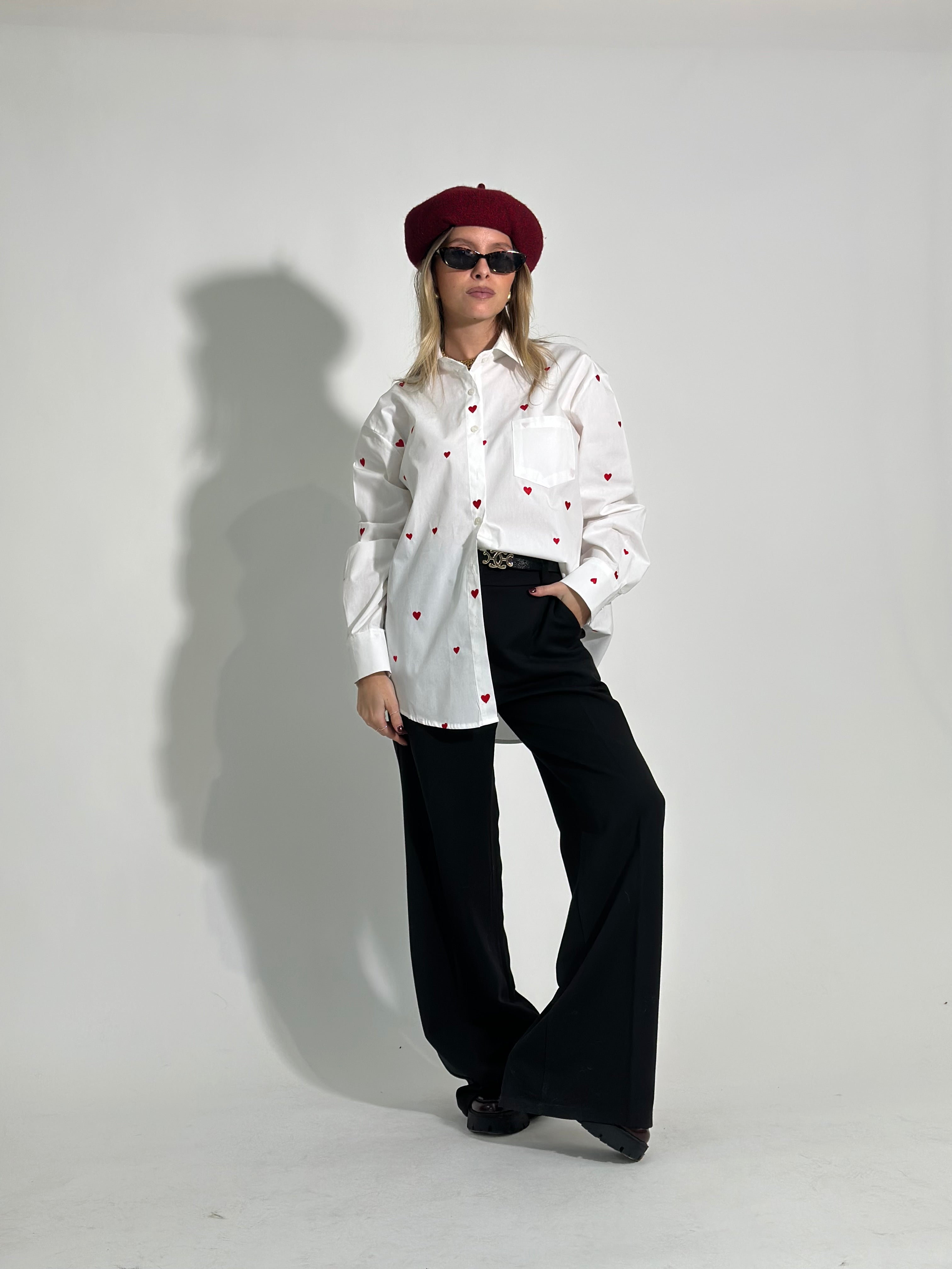 Camicia cuore ricamato 17195