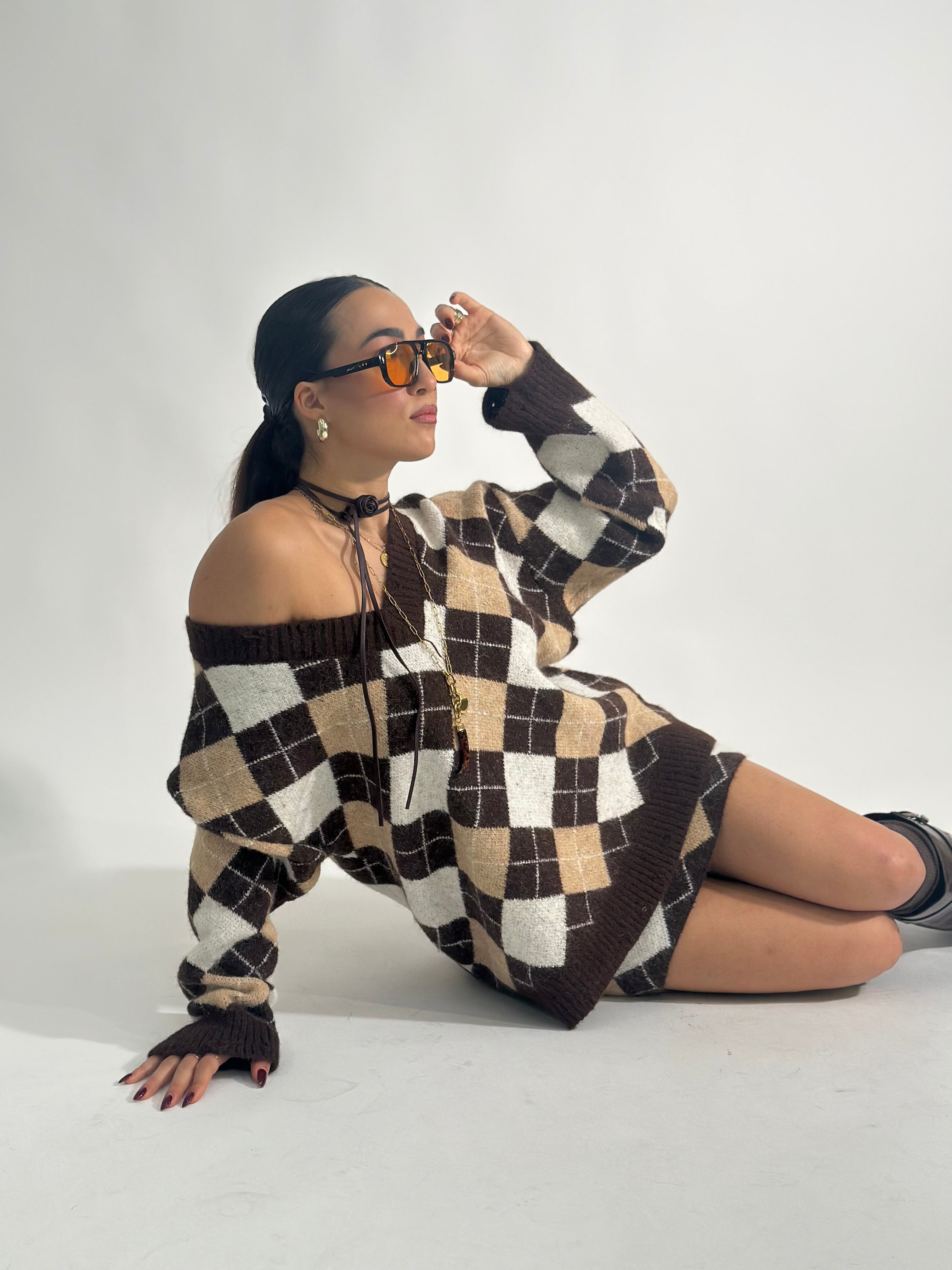 Completo rombi 2595 MORO