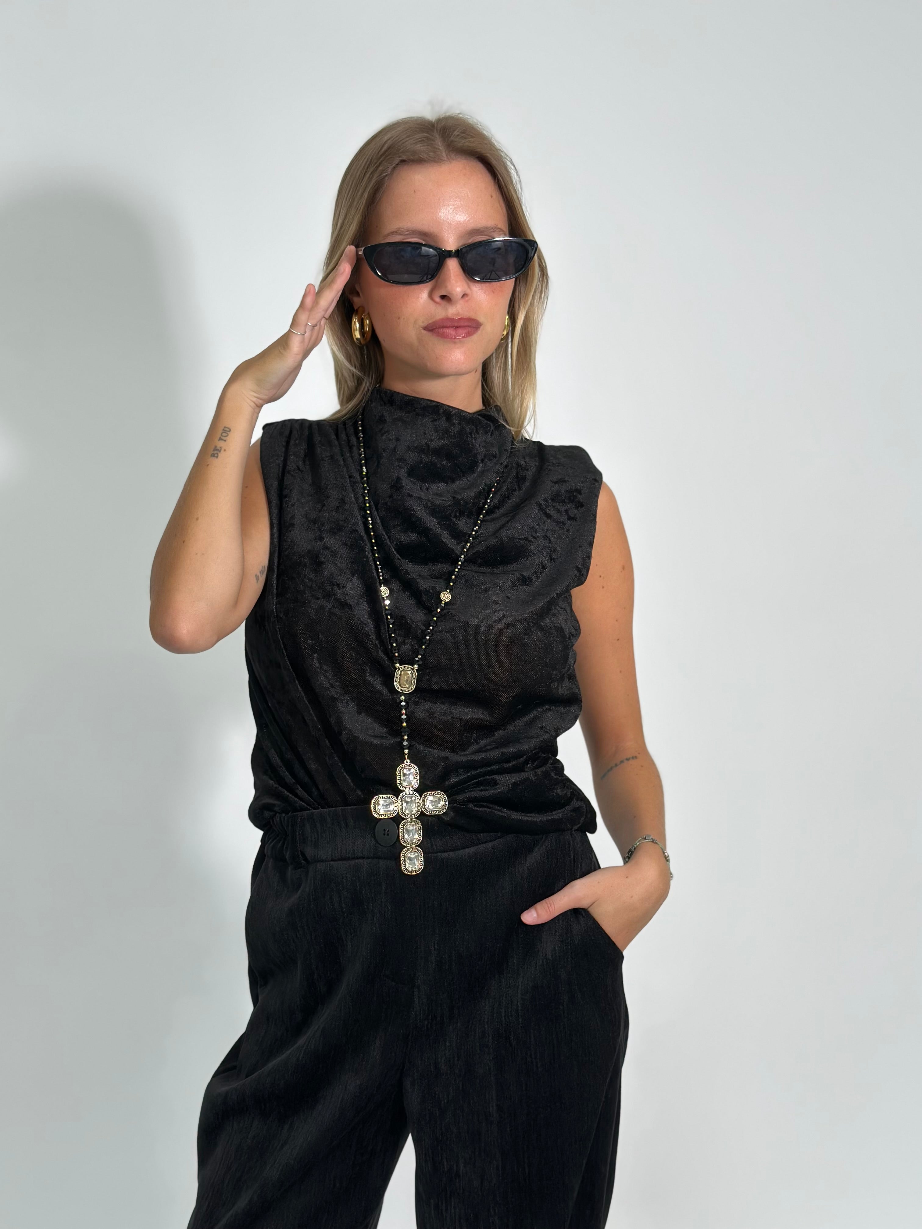 Top velvet 8762 NERO