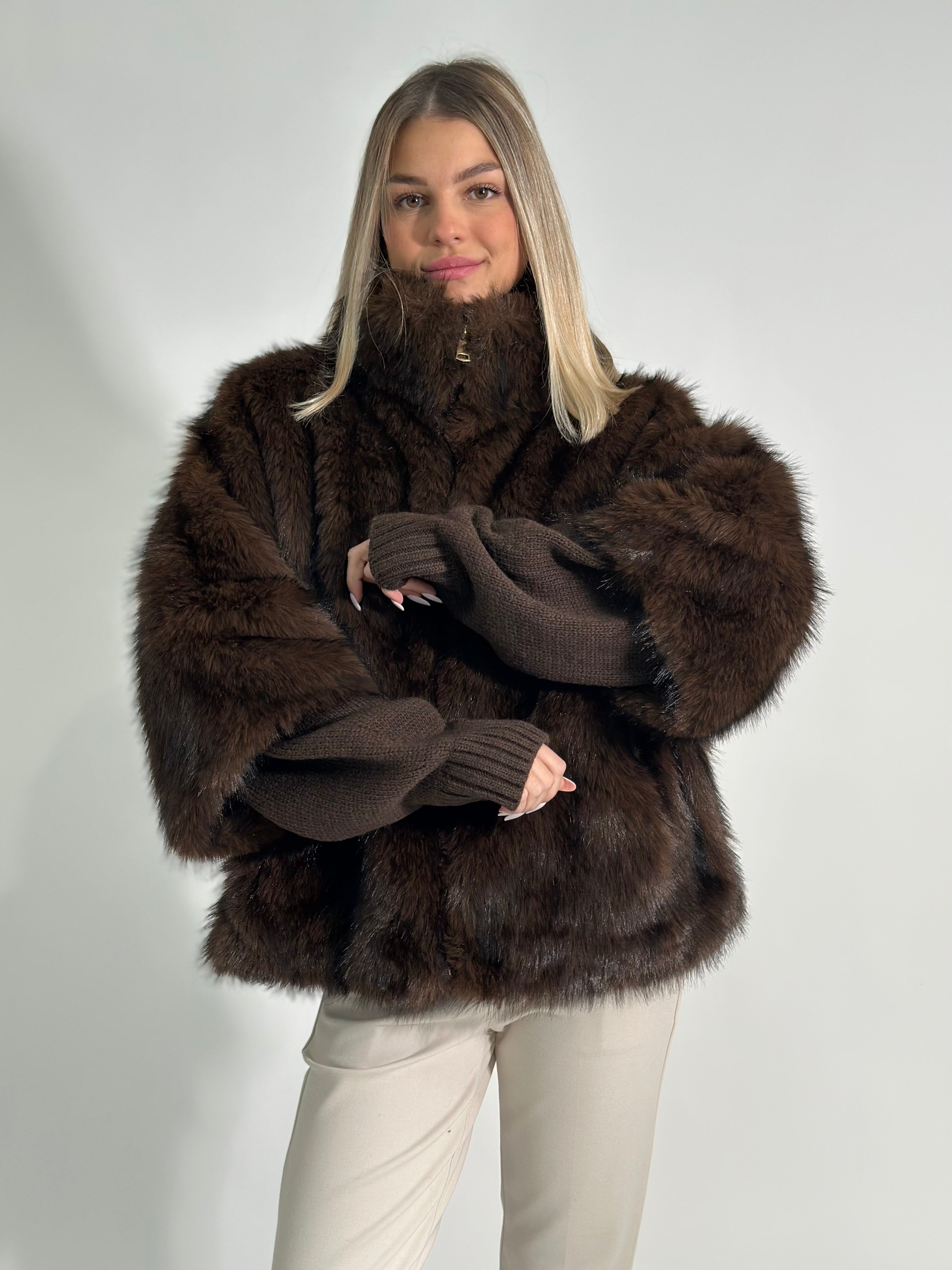 Pelliccia Y0230 MORO