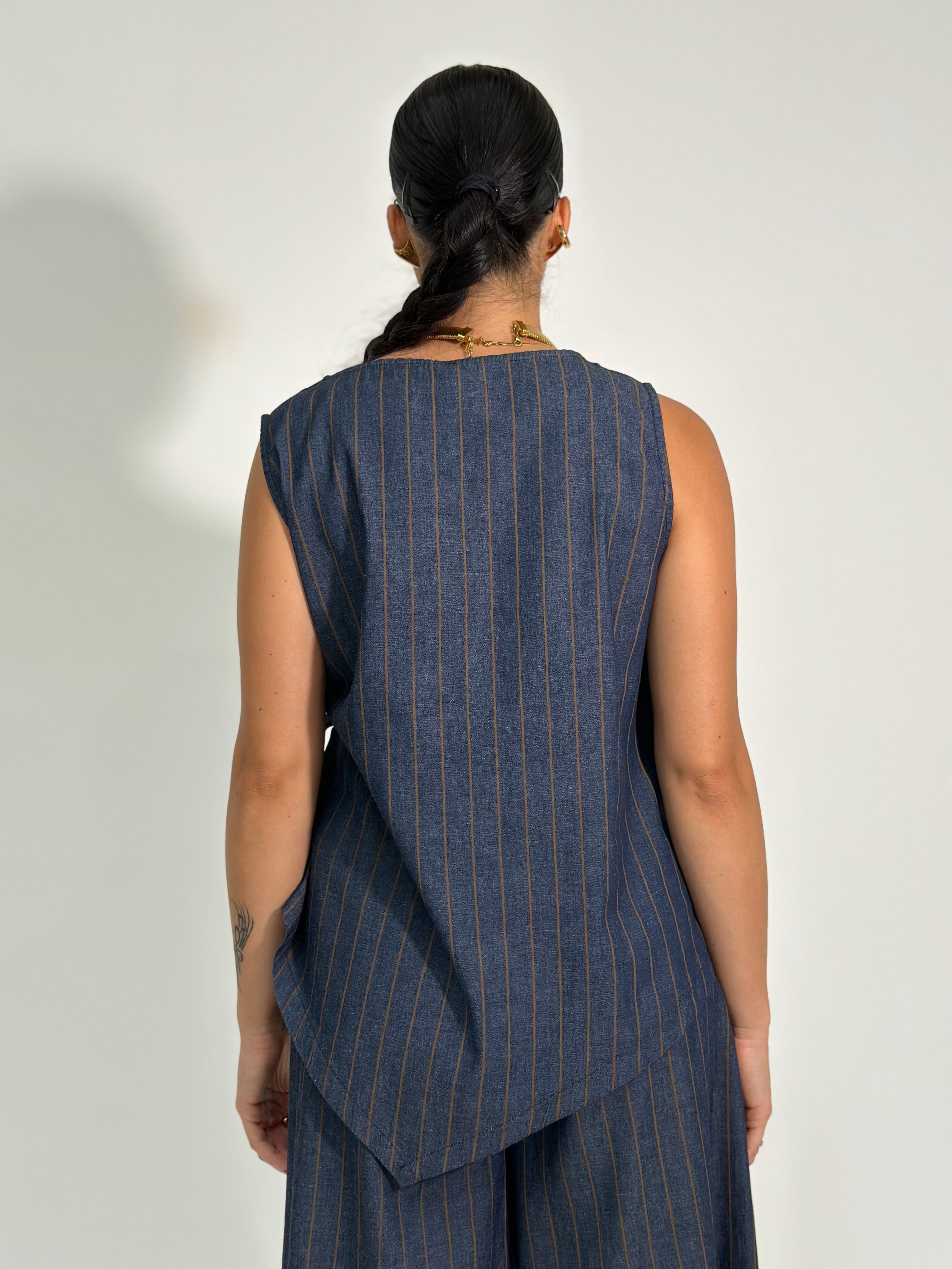 Camicia nodo gessato 6004
