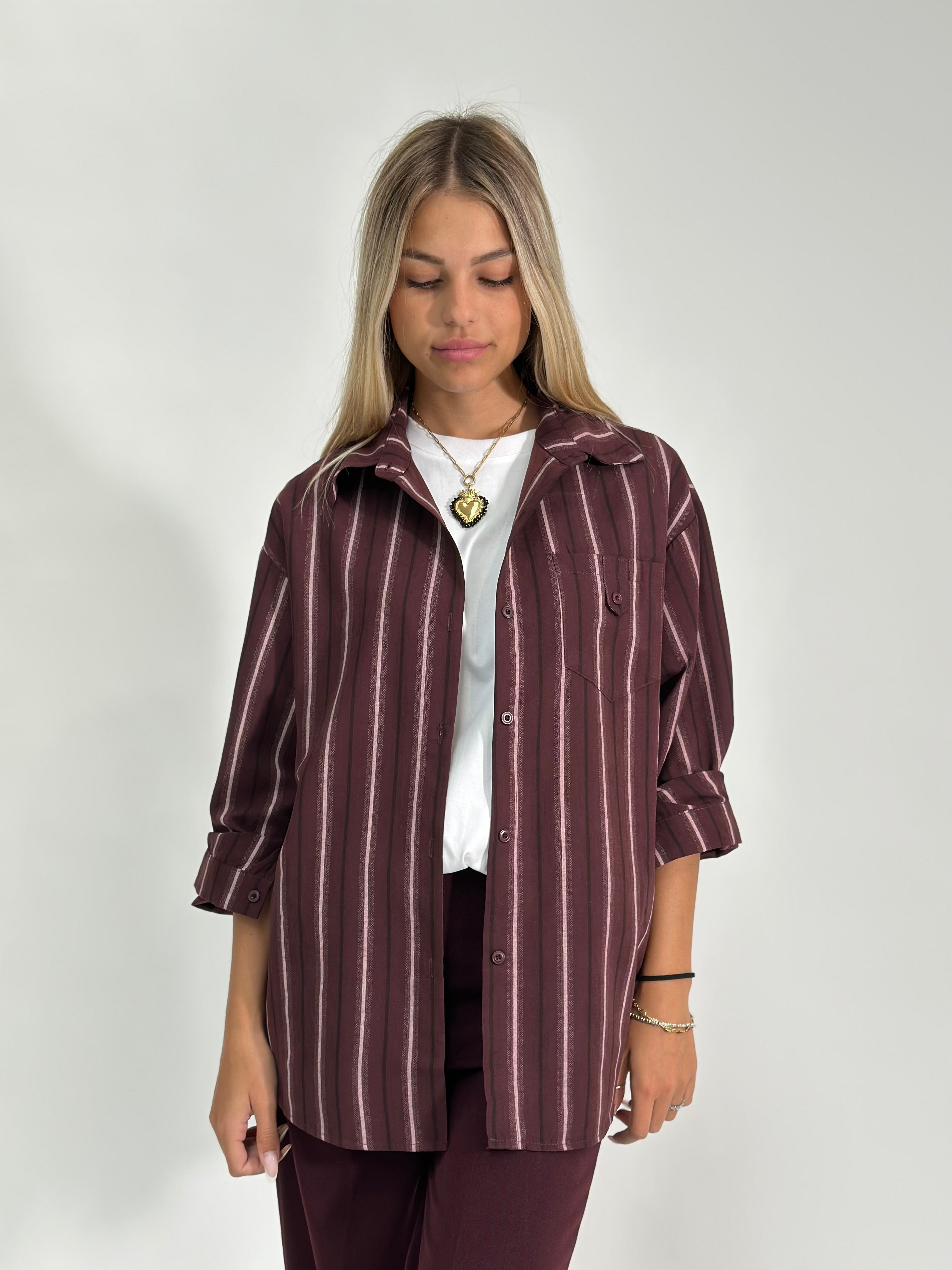 Camicia rigata 56007