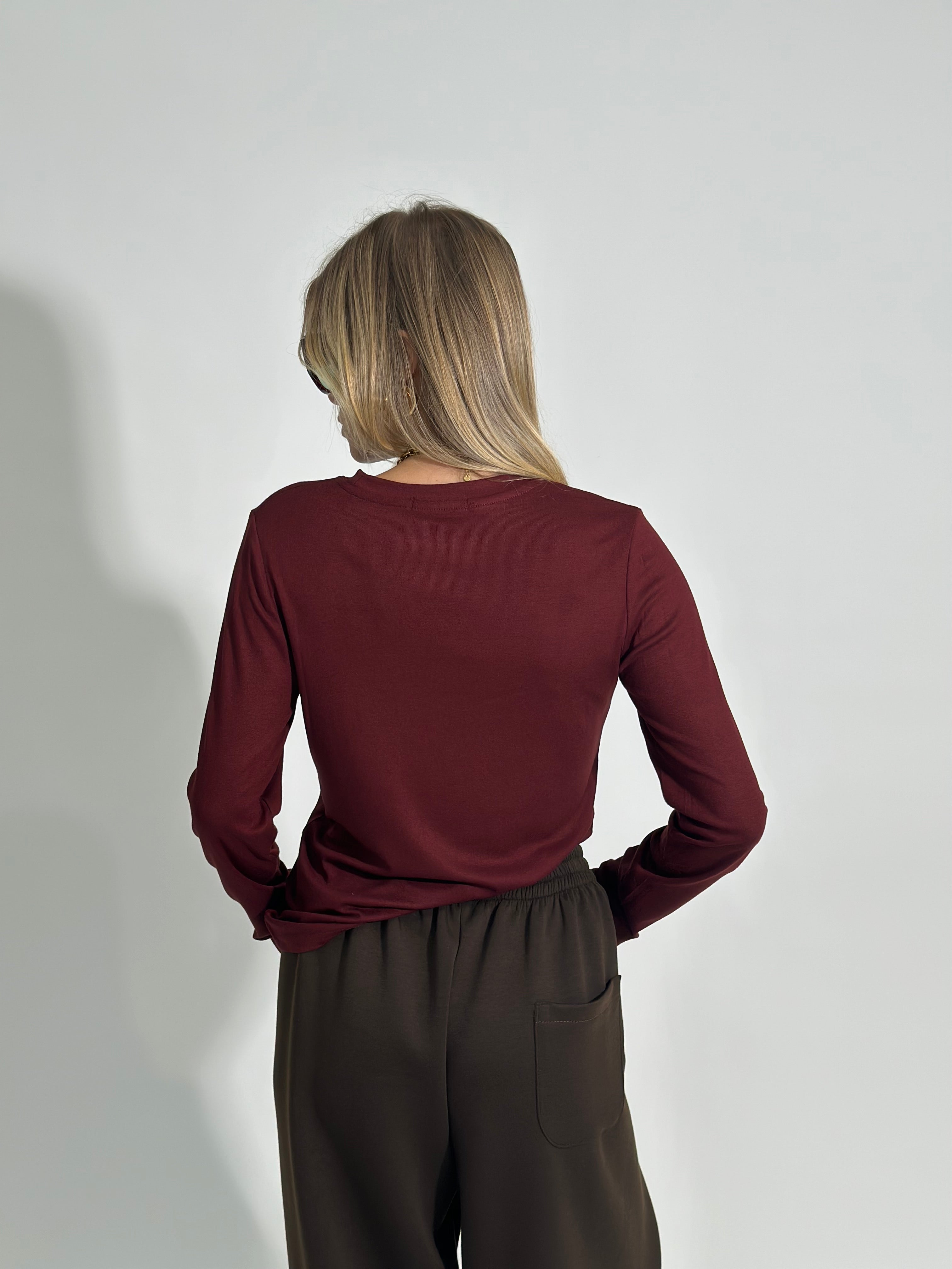 Maglia basica 6010 BURGUNDY