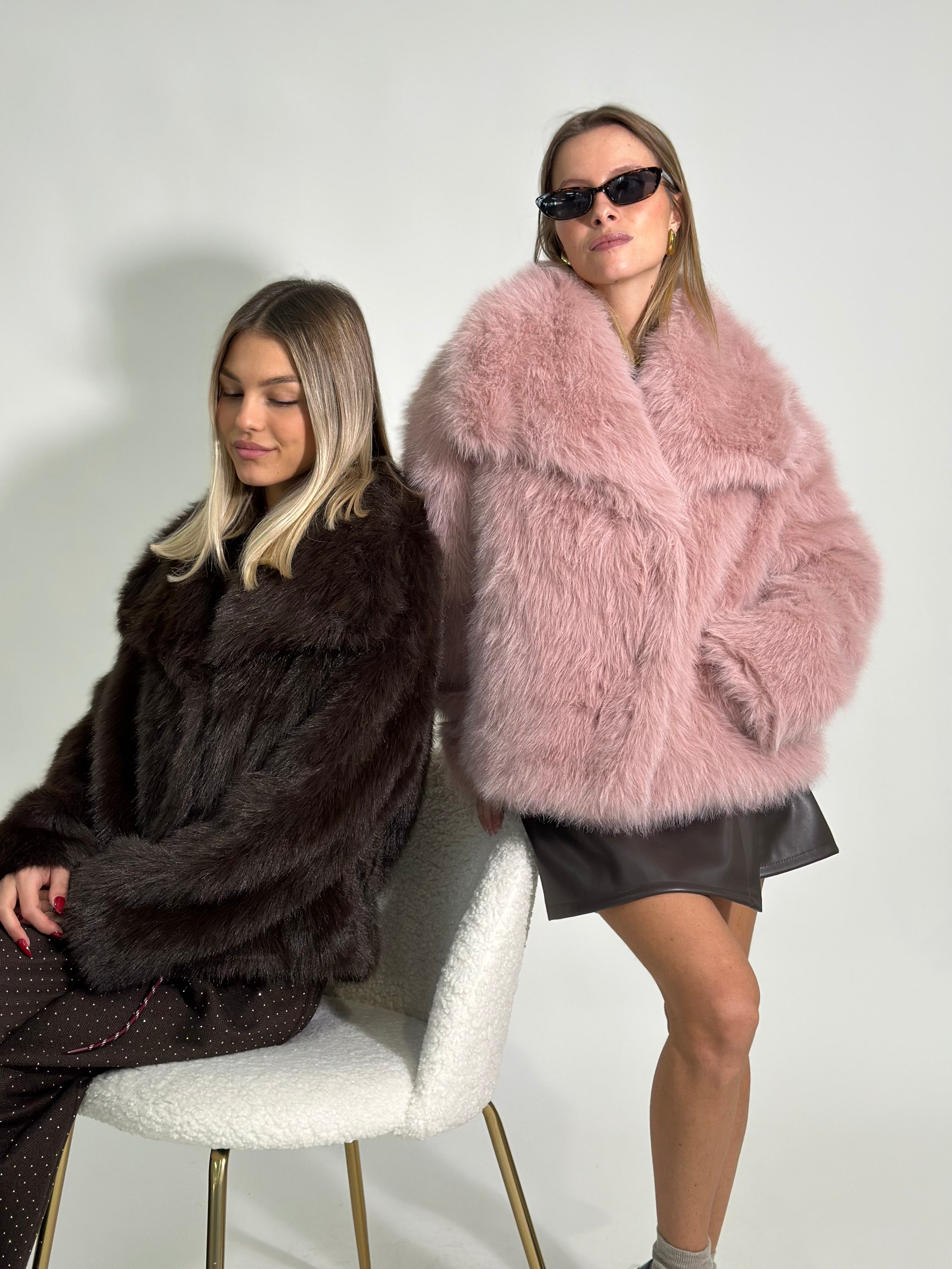 Pelliccia Y0238 ROSA