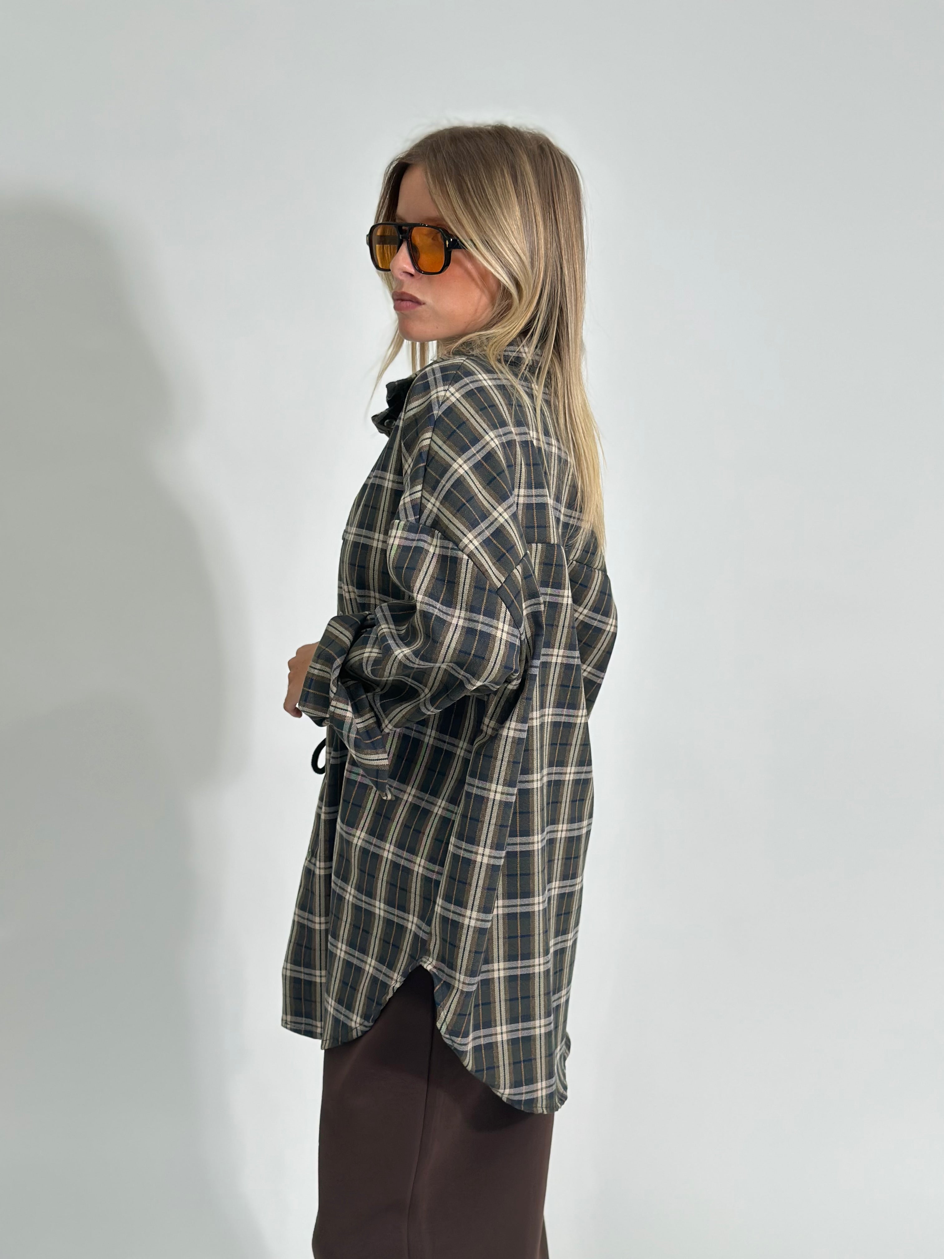 Camicia check 4898 VERDE