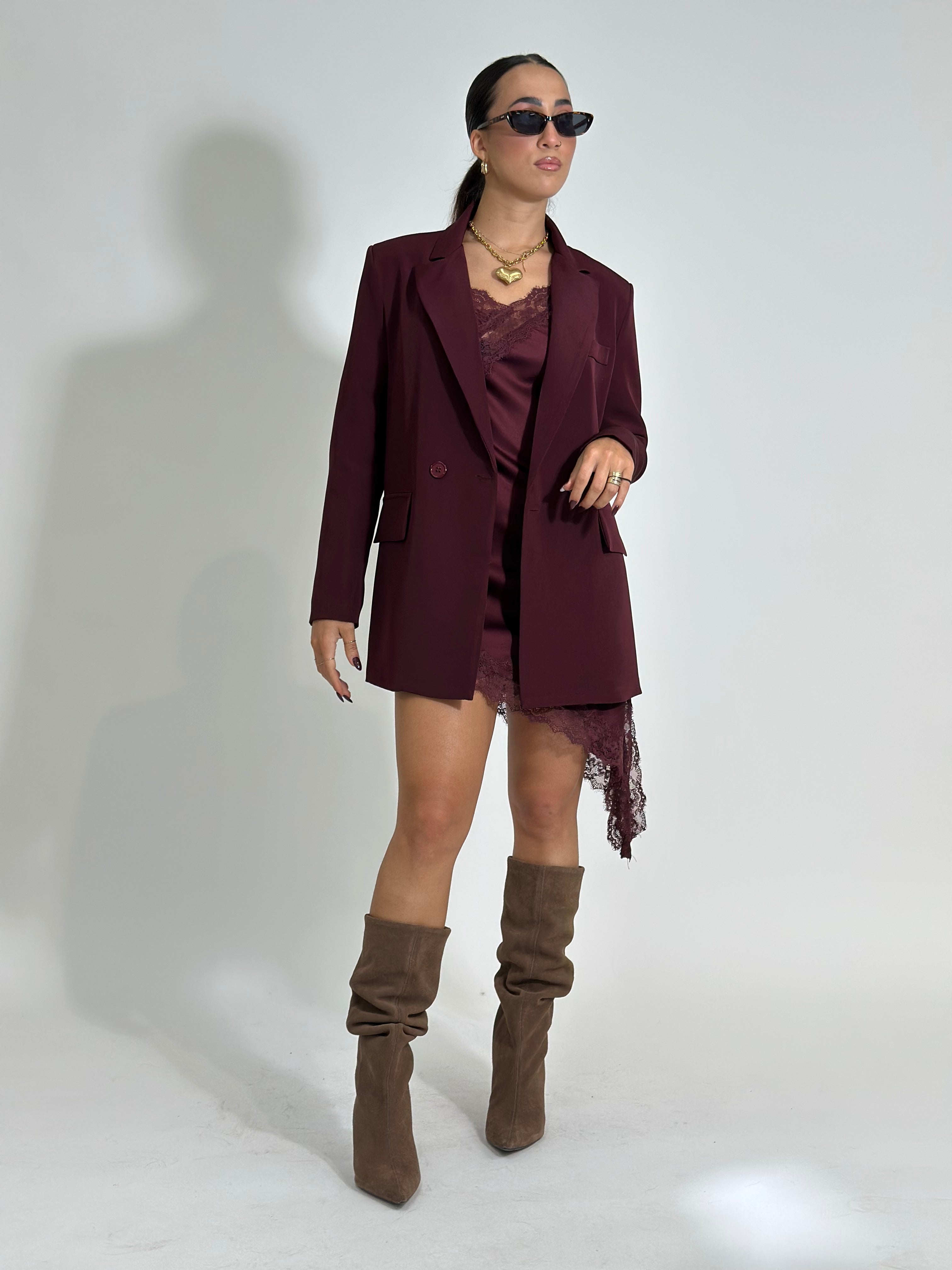 Giacca doppio petto 2412 BURGUNDY