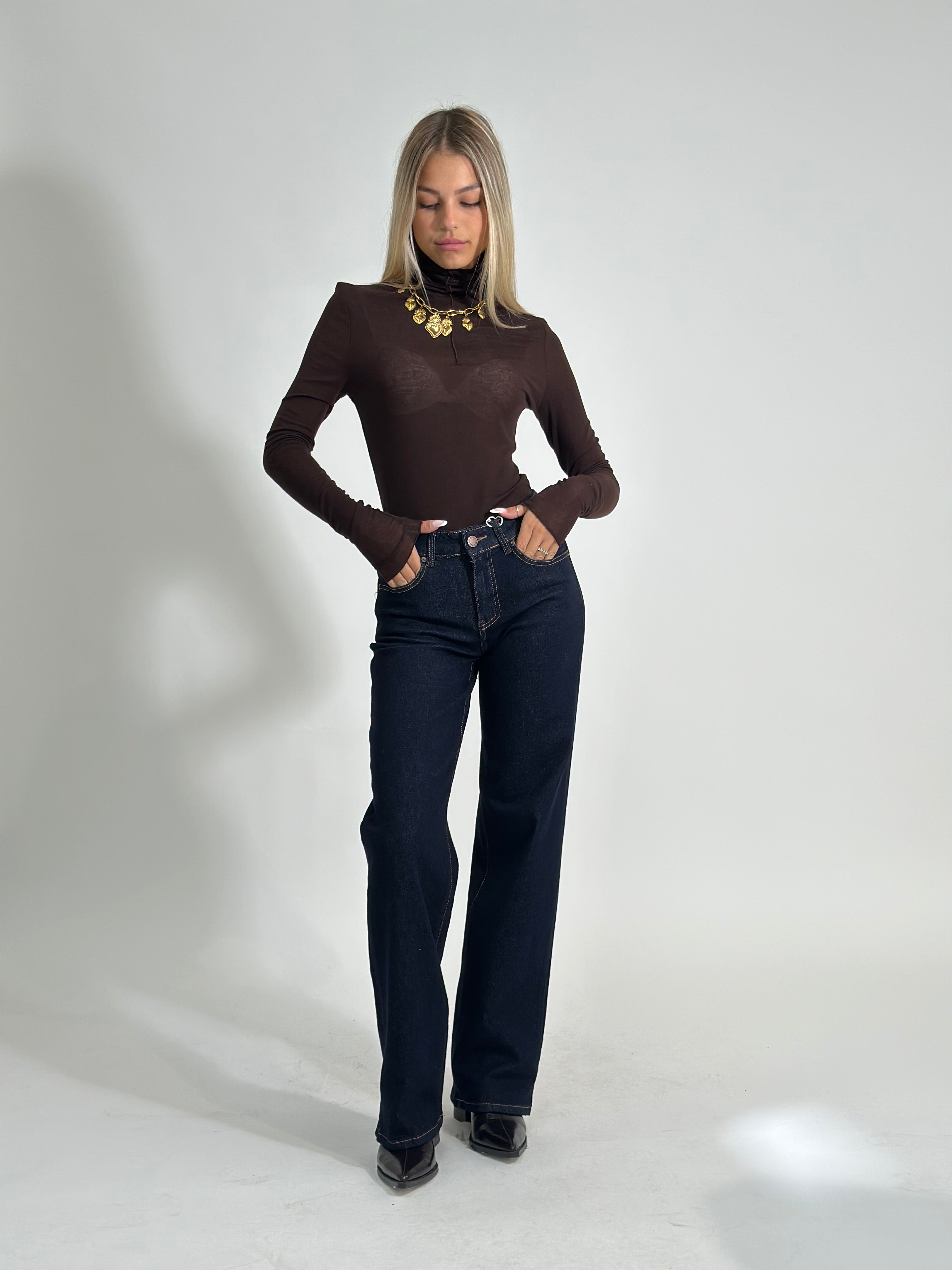 Jeans blu black Y501