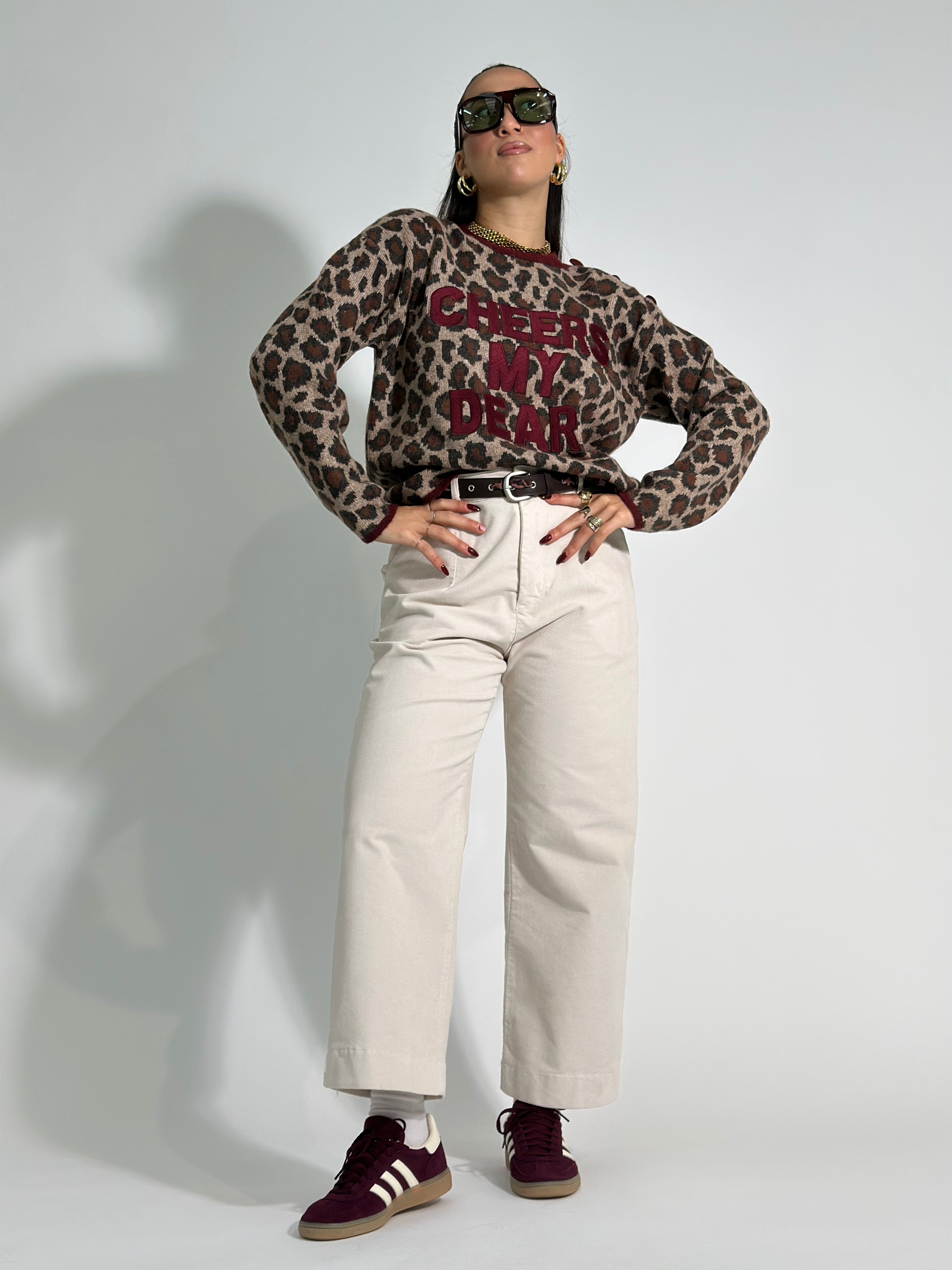 Pantalone velvet 822630 PANNA