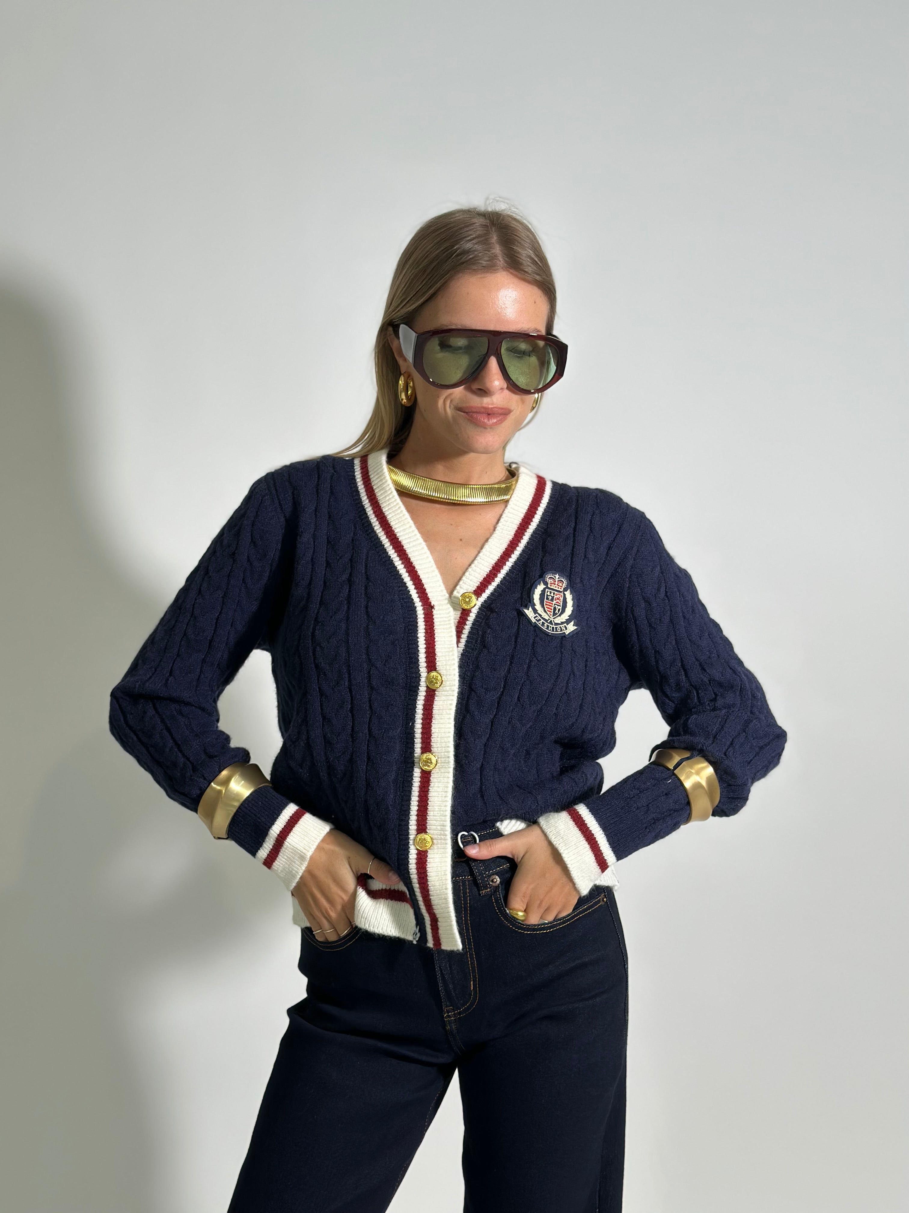 Cardigan 9388 BLU