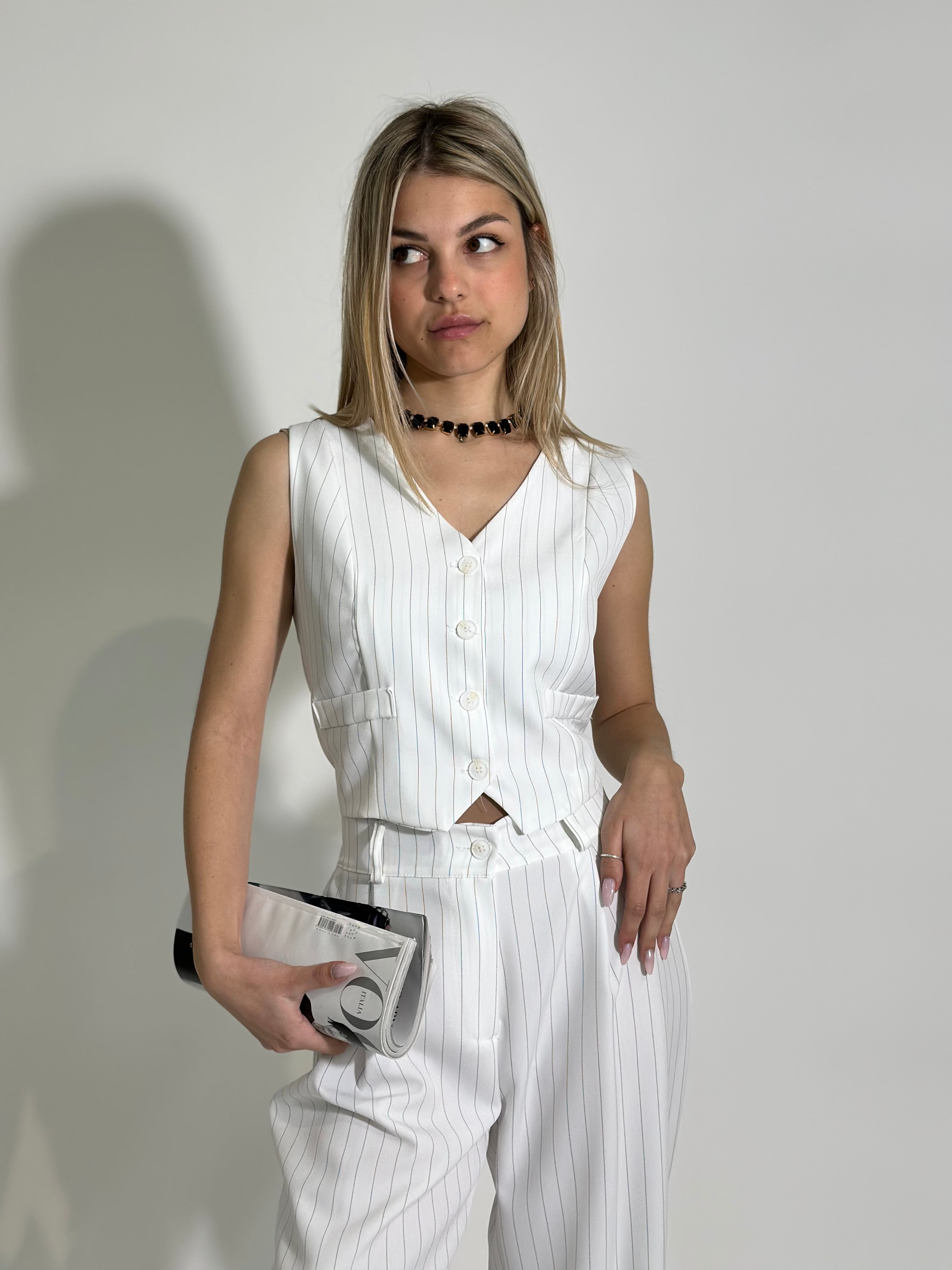 Completo gilet 35755 BIANCO