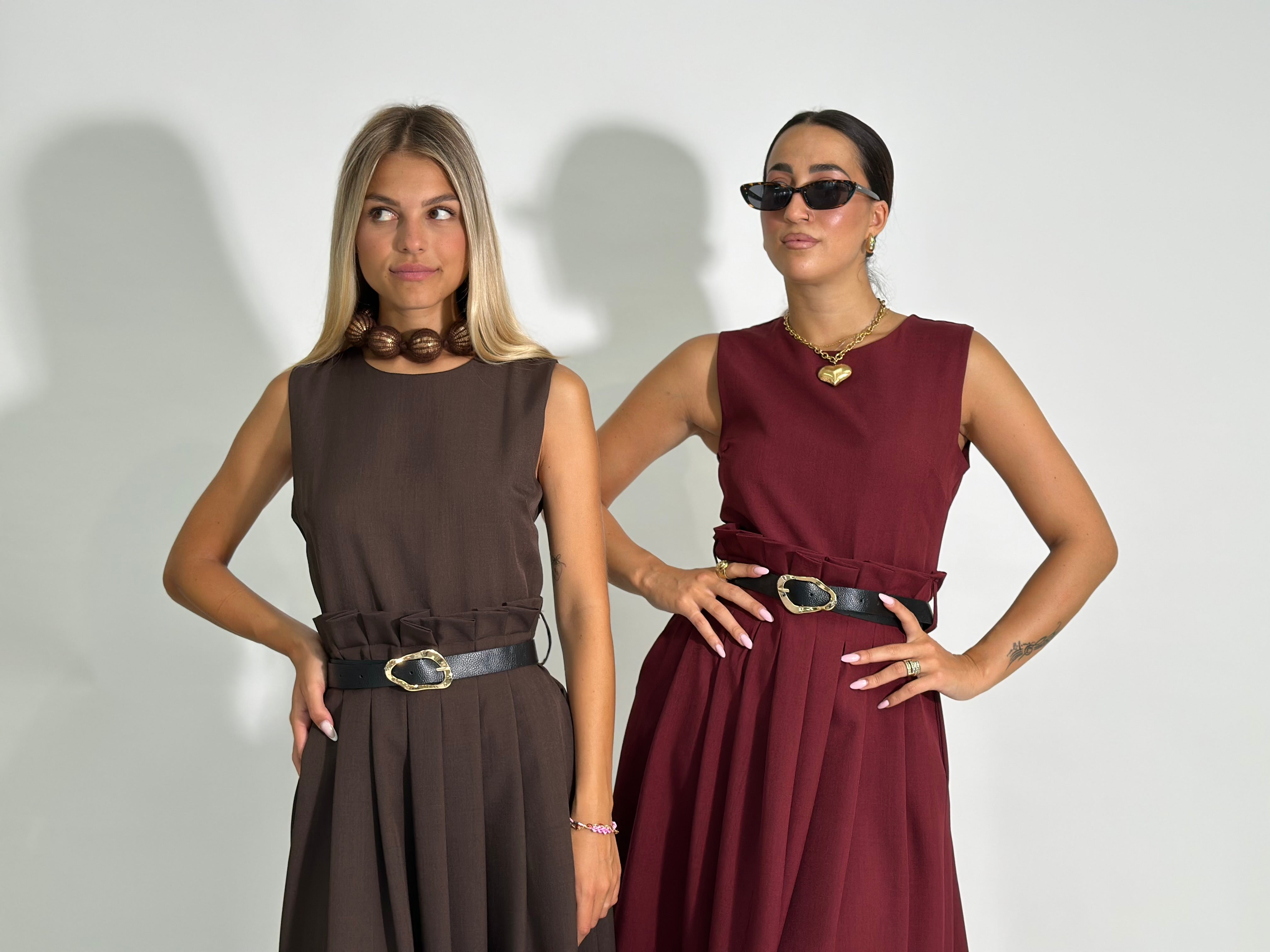 Abito 60851 BURGUNDY
