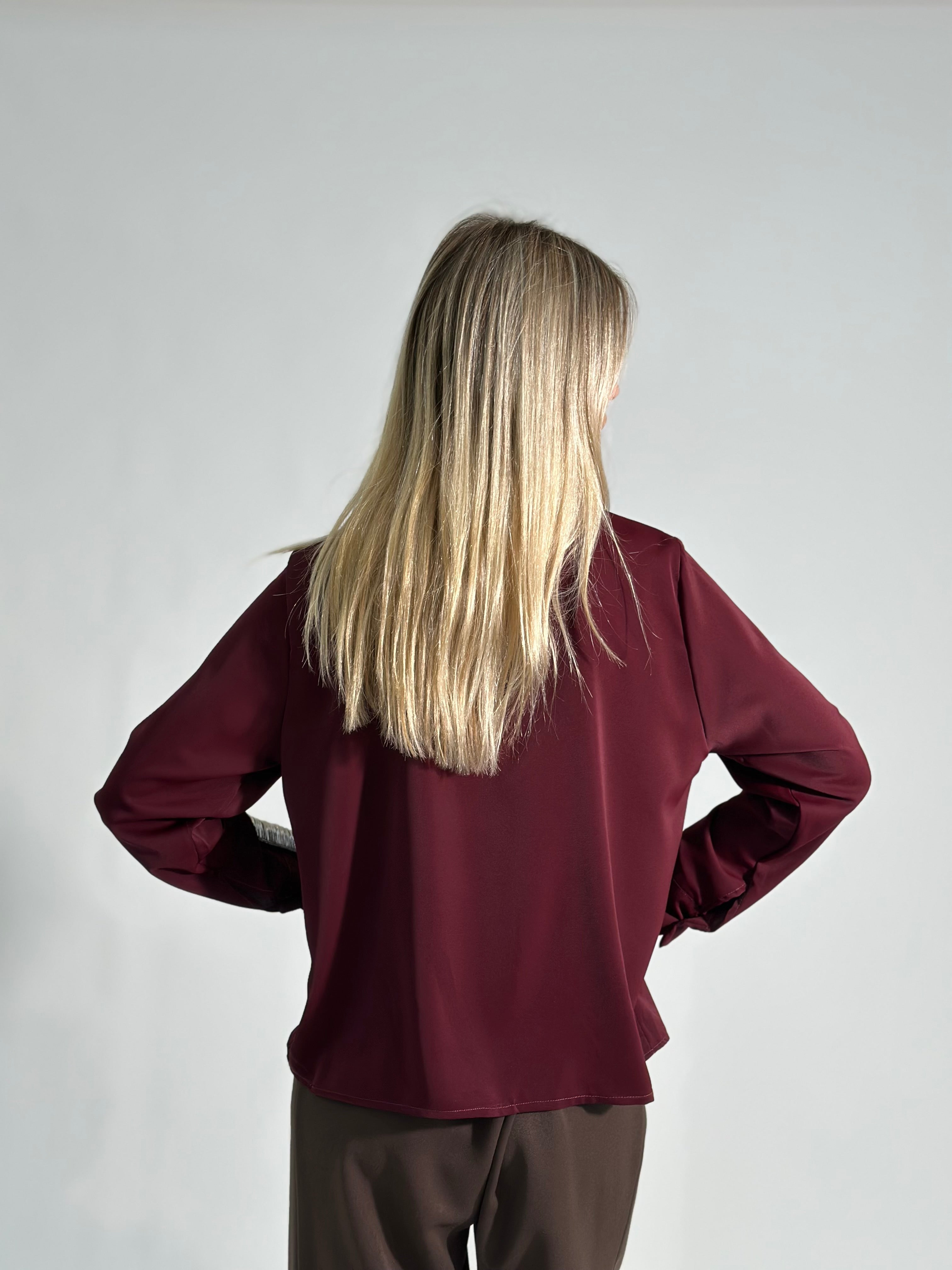 Camicia foulard 113638 BURGUNDY