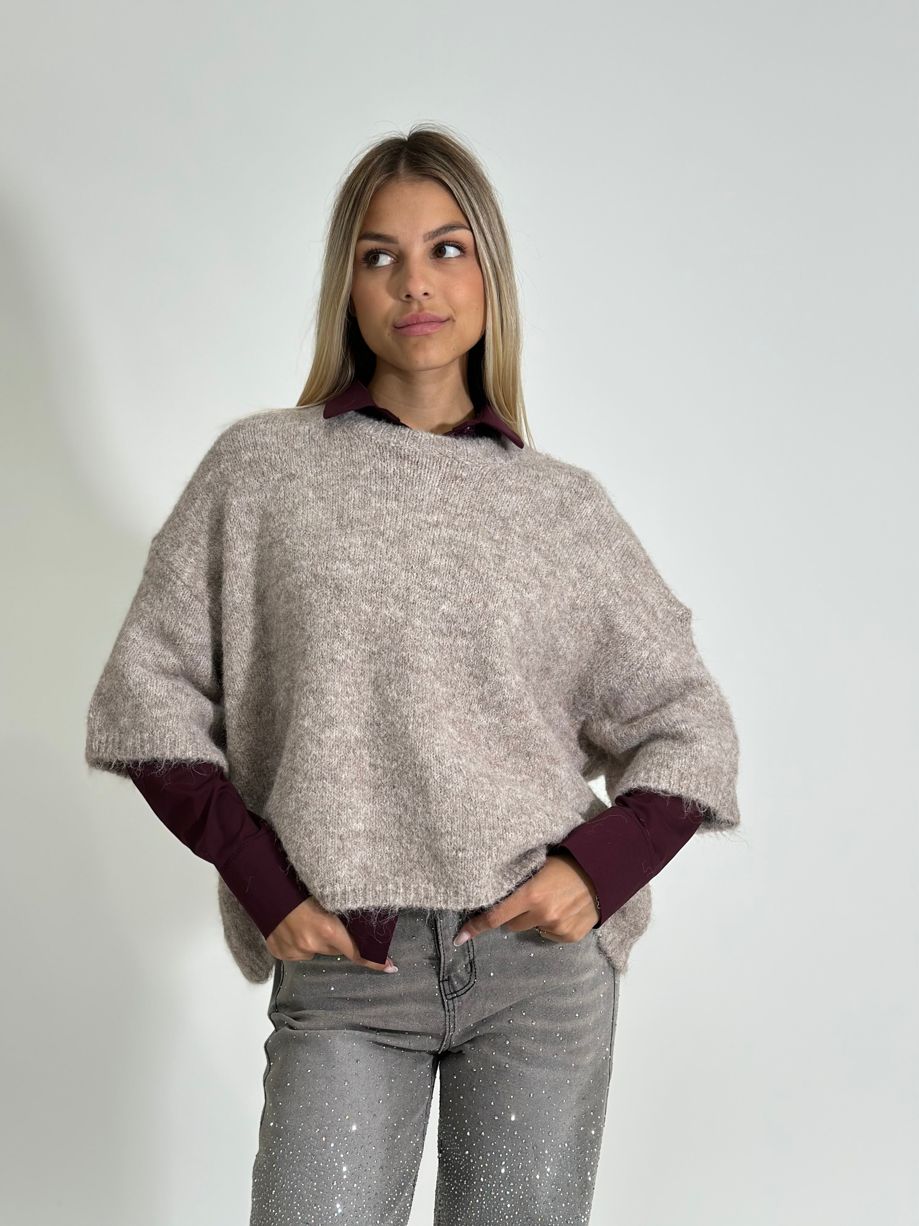 Maglia scatoletta A25179 ECRU