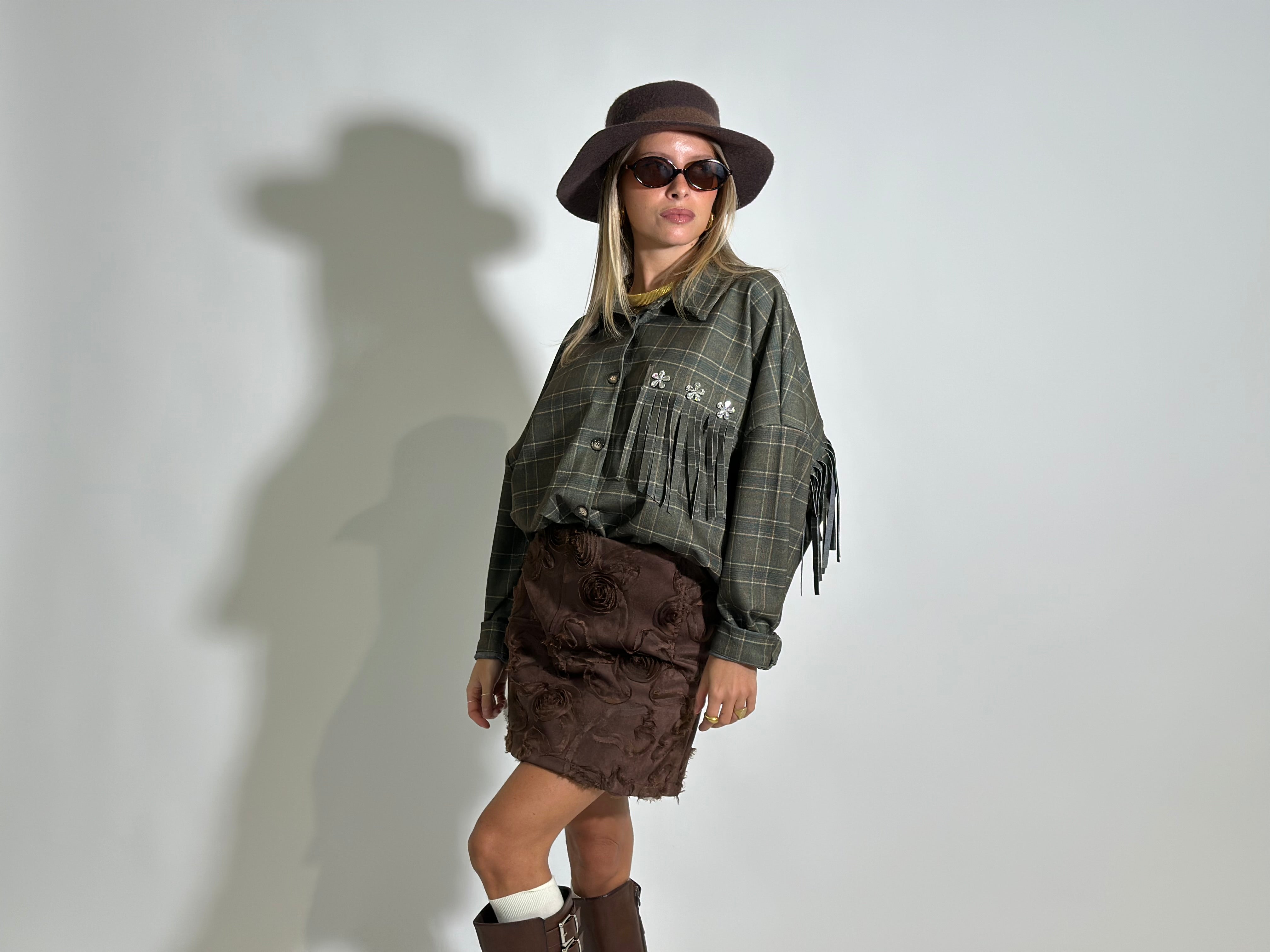 Camicia madras 7814 VERDE