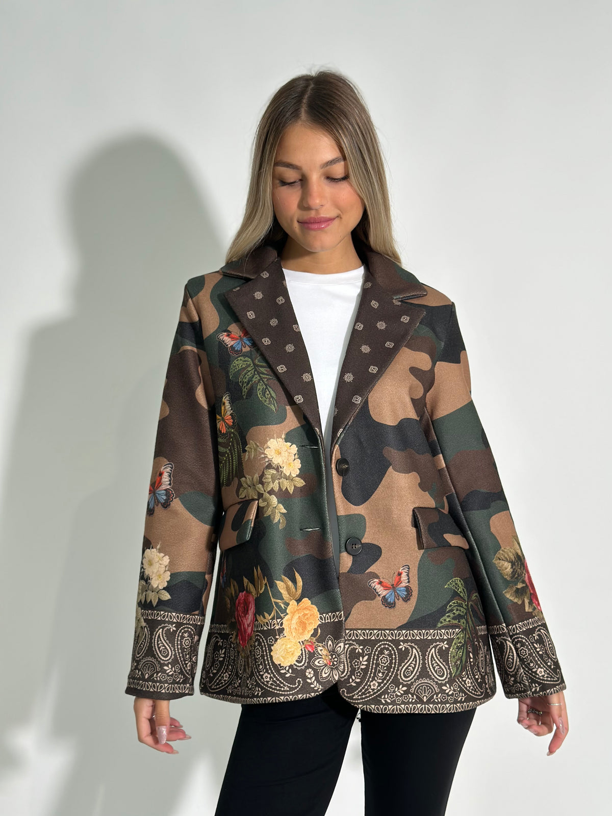 Giacca Love camouflage 7338