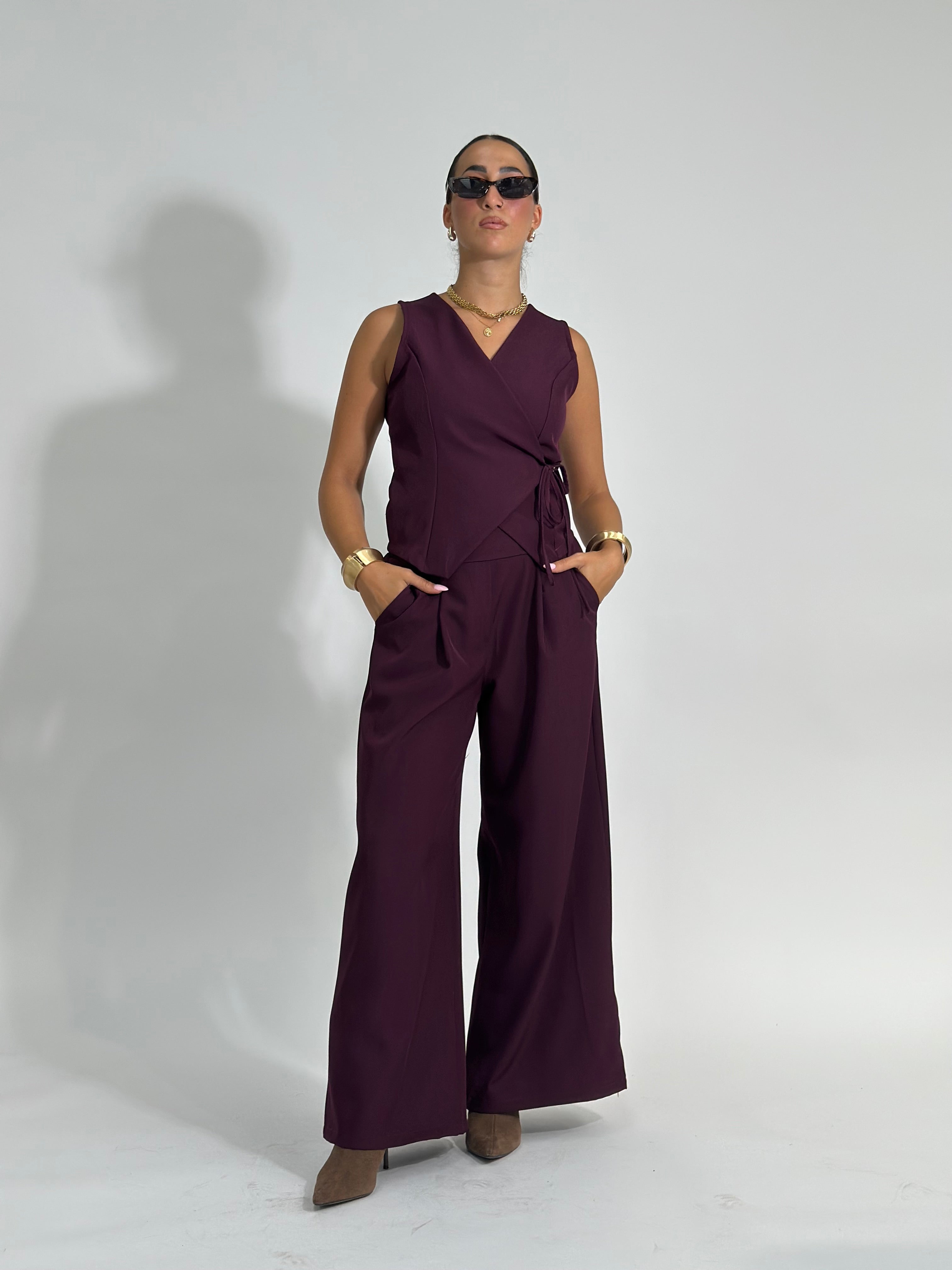 Completo gilet 5181 BURGUNDY
