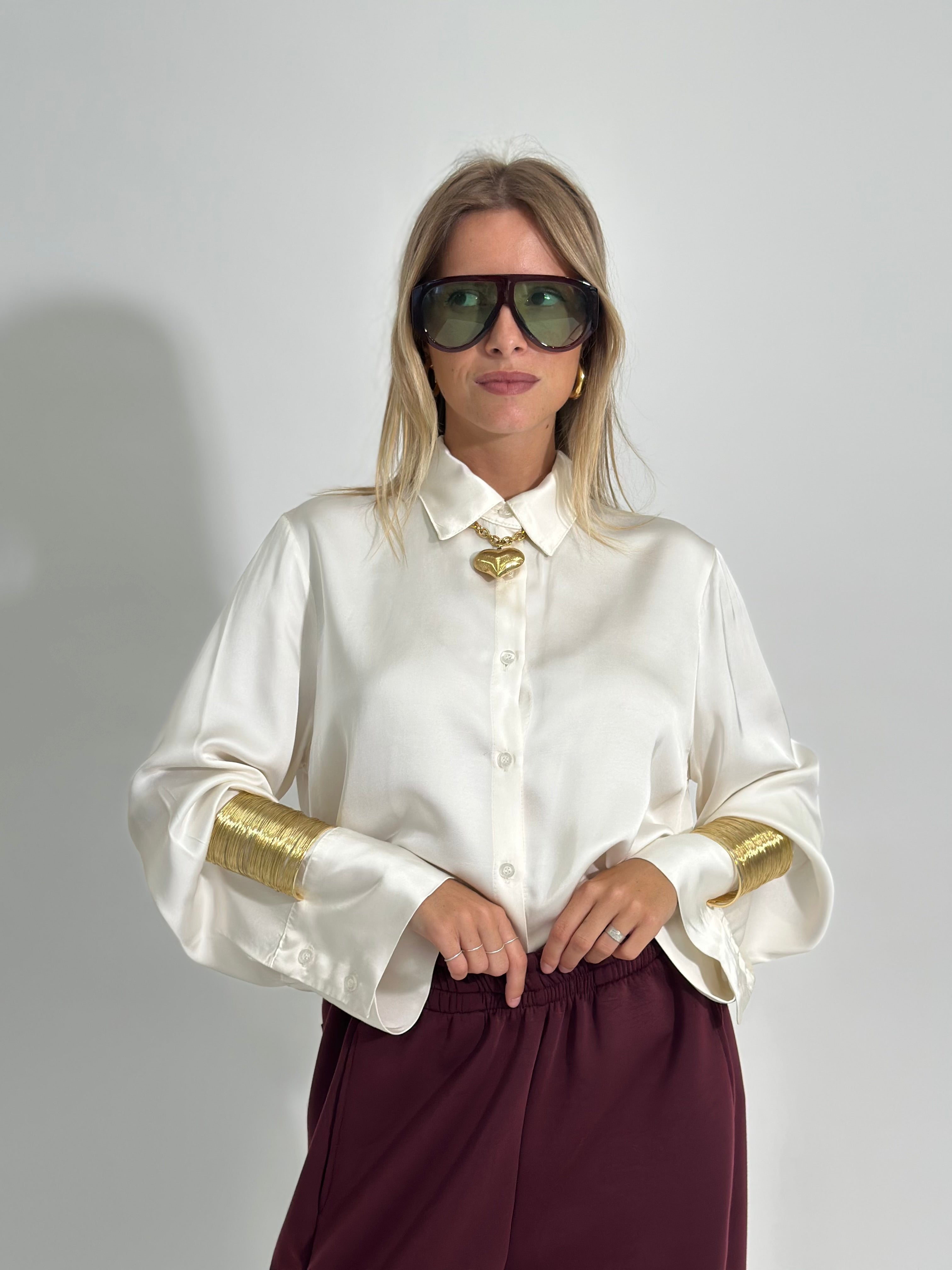 Camicia cupro 5579 PANNA