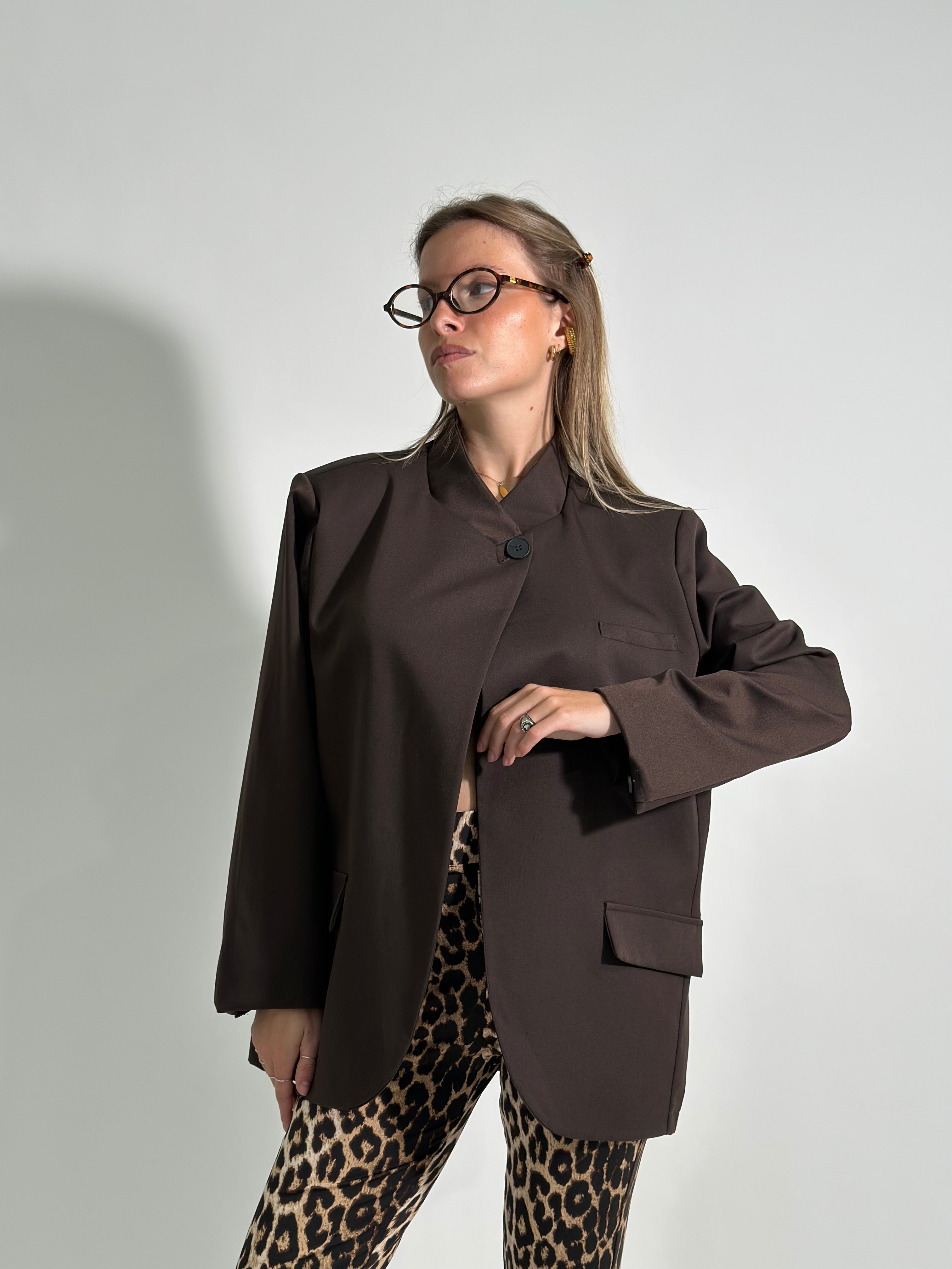 Giacca bottoni 28460 MARRONE