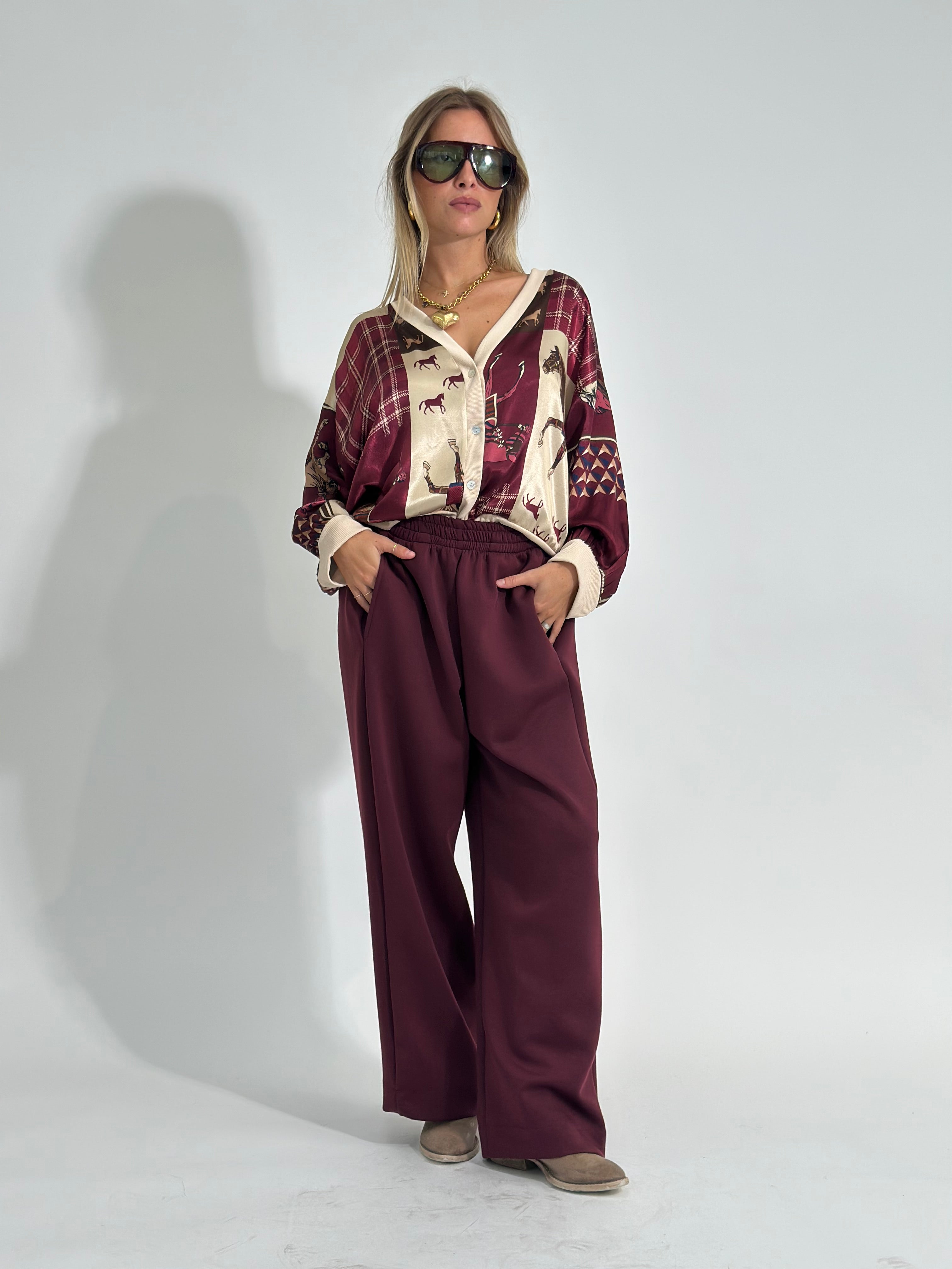 Pantalone 7279 BURGUNDY