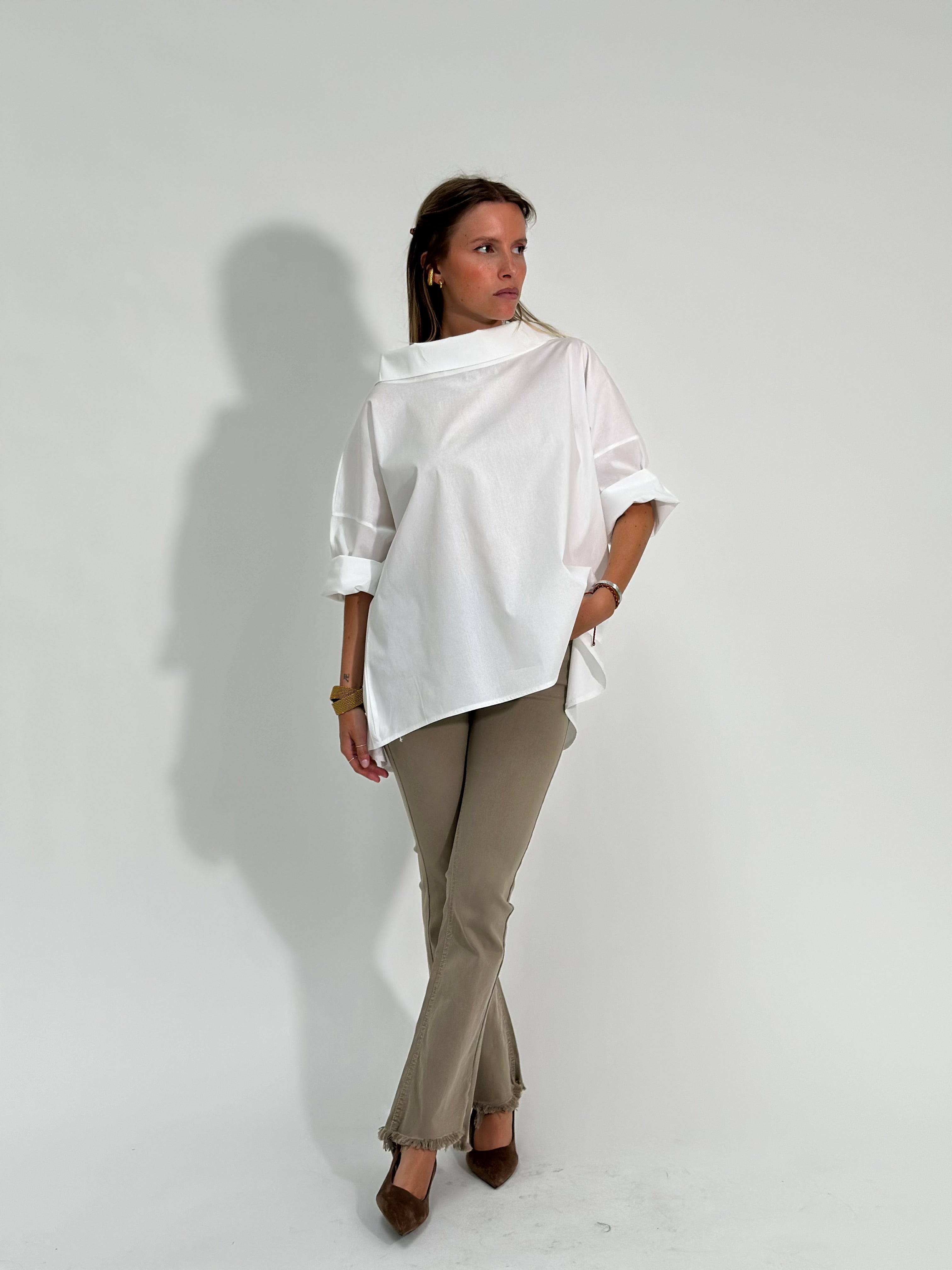 Jeans trombetta 3D-6826/25 TAUPE
