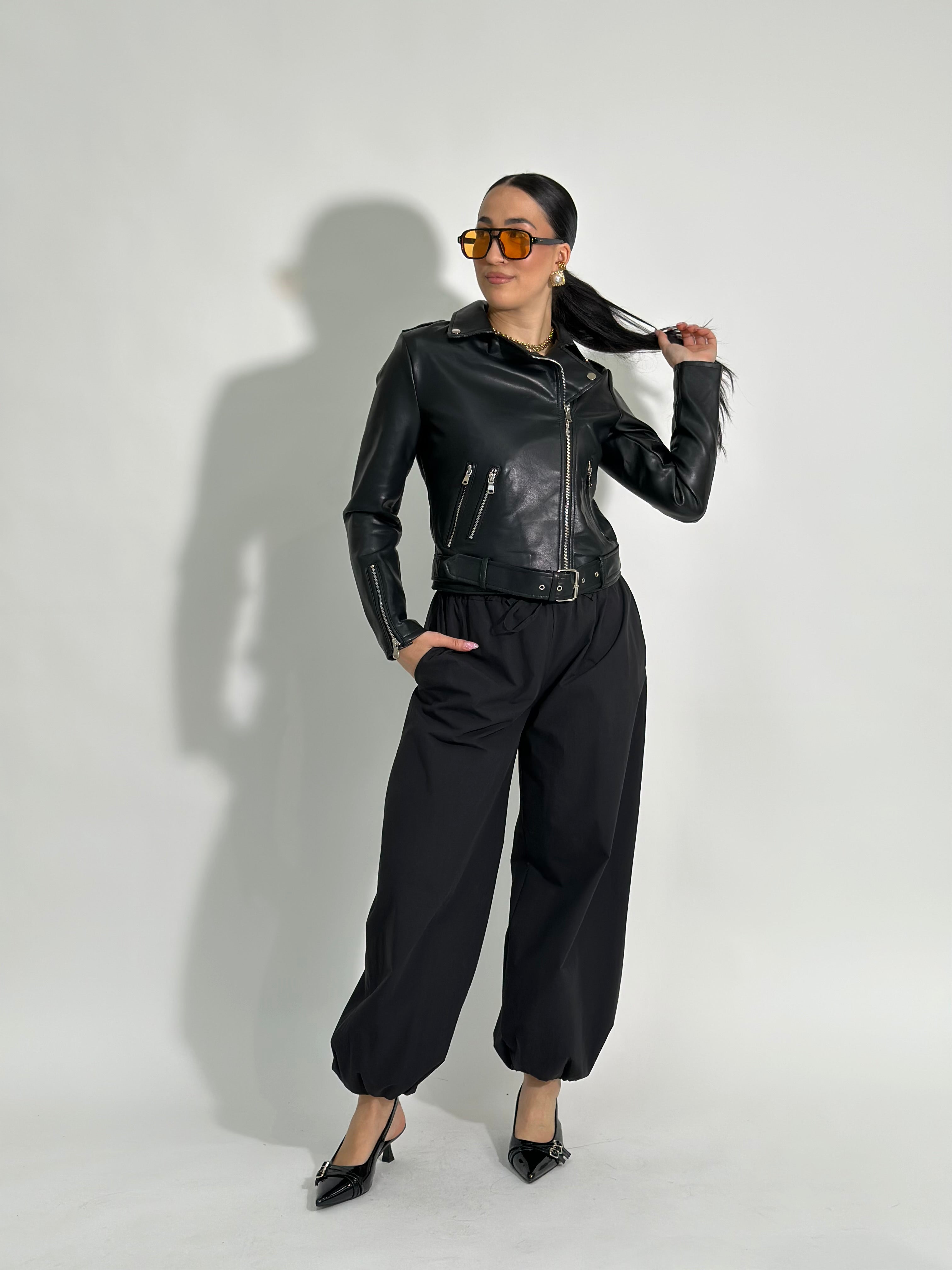 Pantalone jogger 28323 NERO