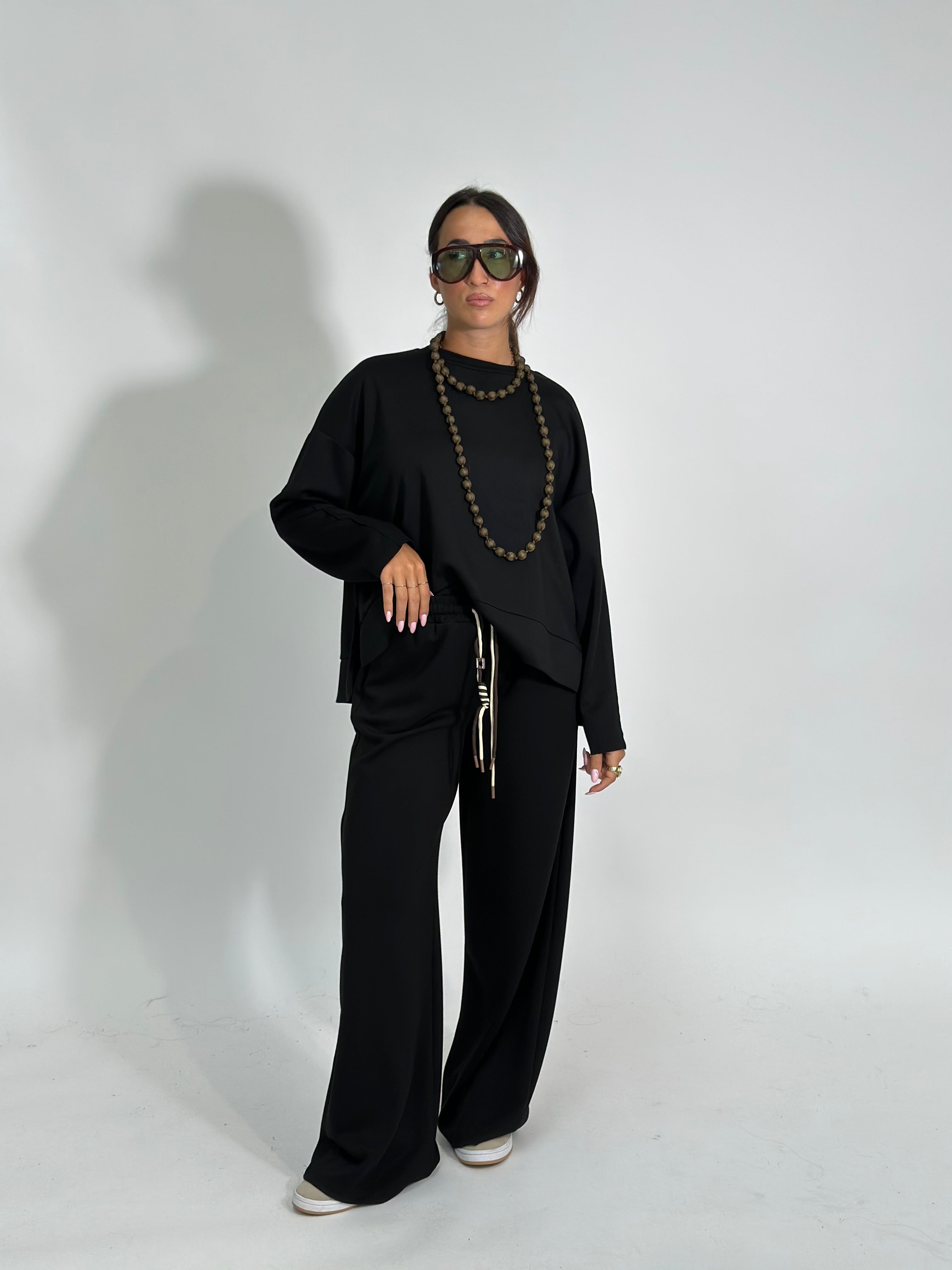 Pantalone culisse 25413 NERO